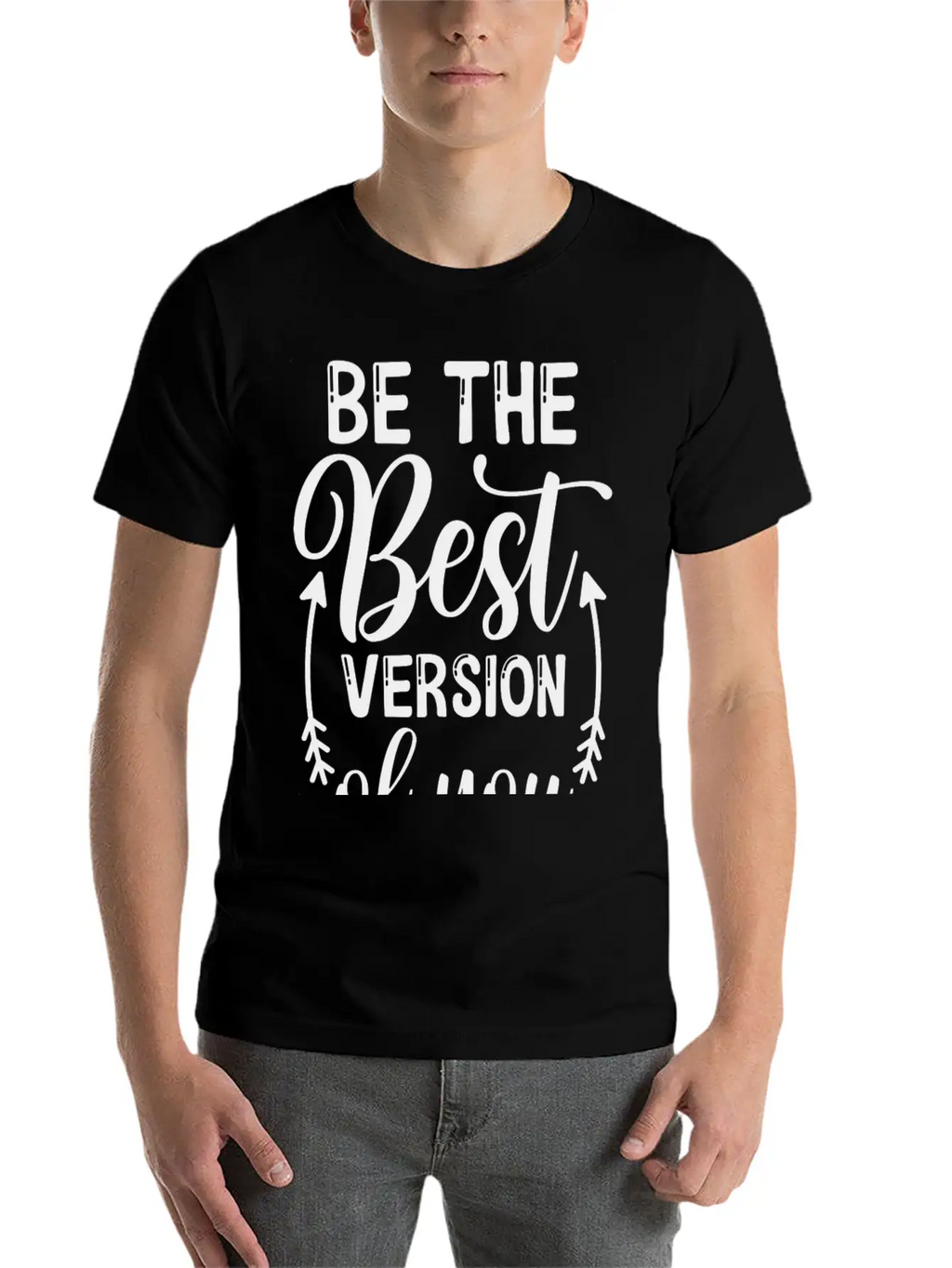 Be The Best Version Of You Relaxed Everyday Tee – Lightweight And Durable Cotton