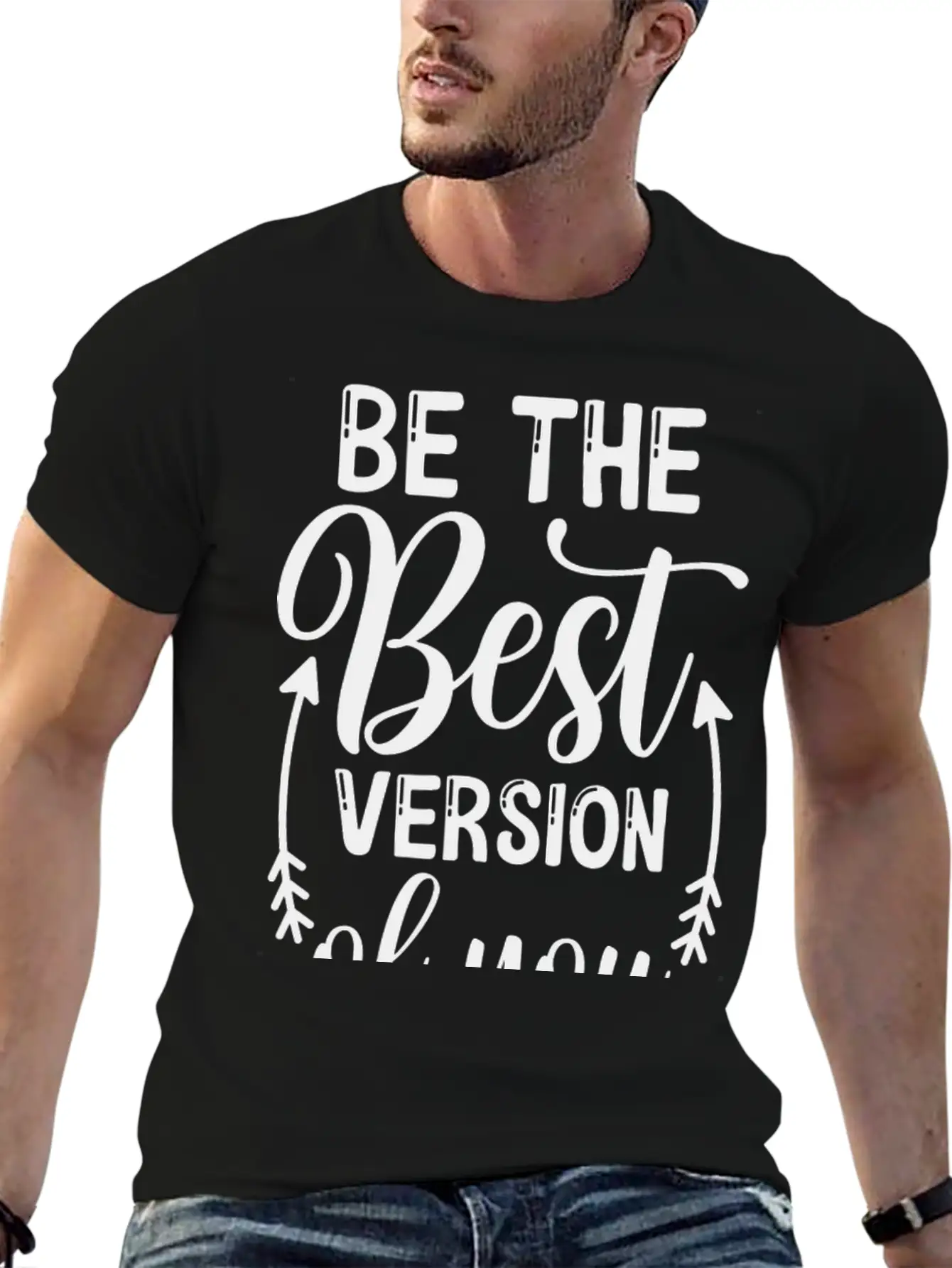 Be The Best Version Of You Relaxed Everyday Tee – Lightweight And Durable Cotton