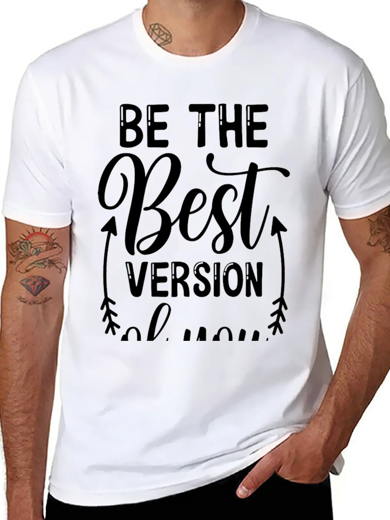 Be The Best Version Of You Relaxed Everyday Tee – Lightweight And Durable Cotton