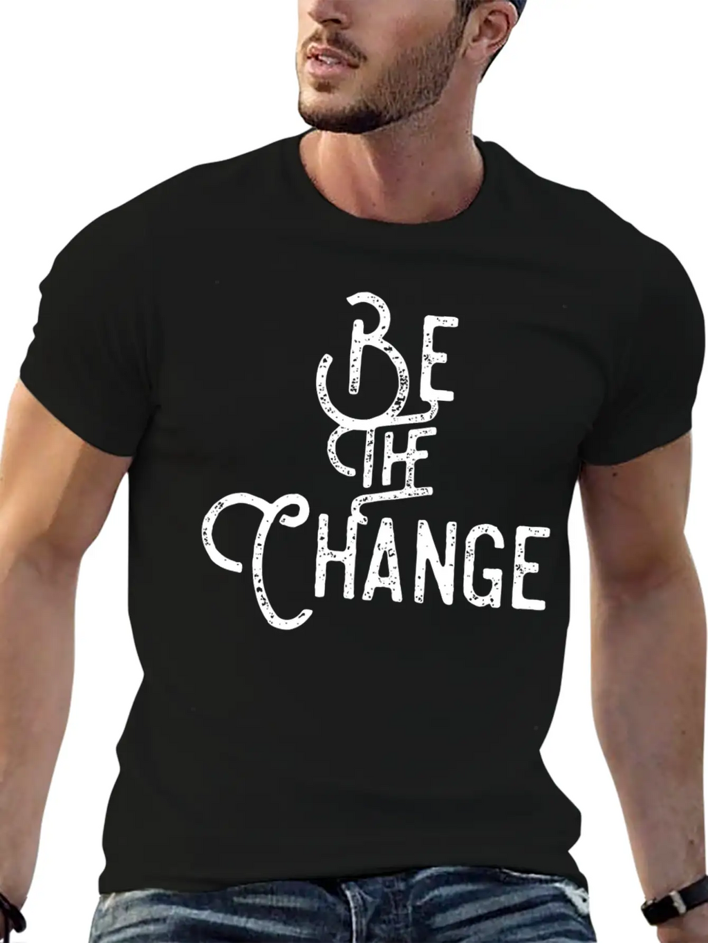 Be The Change Positive Impact Love Kindness Peace Unisex Casual T-Shirt – Clean Design For Daily Comfort
