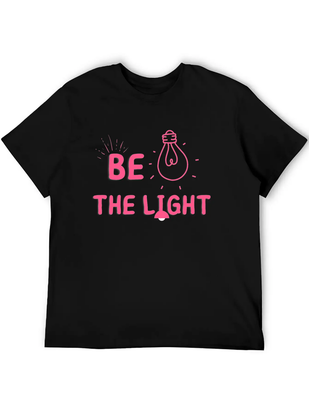 BE THE LIGHT T SHIRT Timeless Short Sleeve Tee – Comfy And Minimalist Design