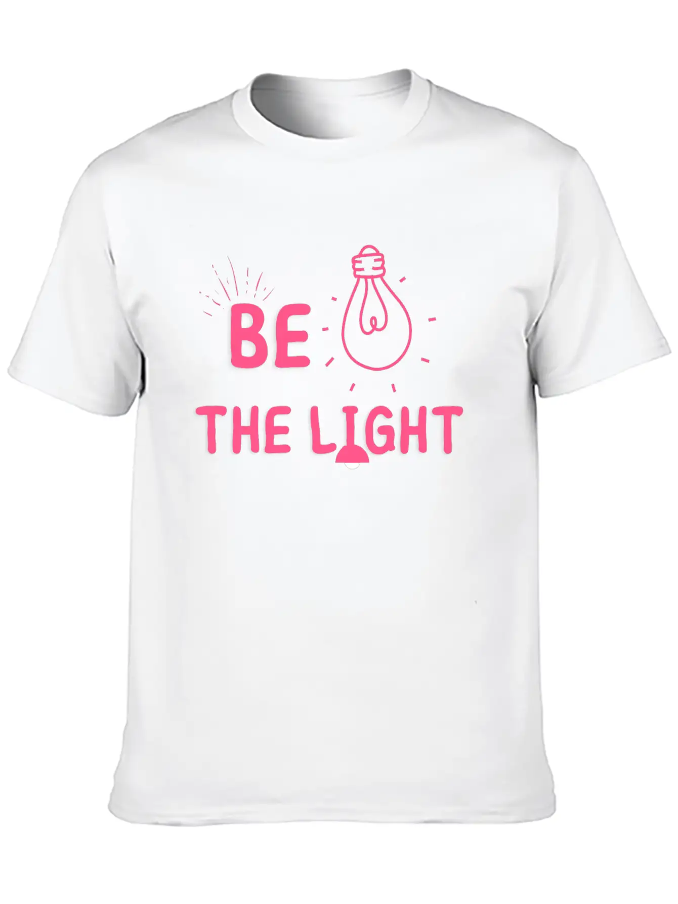 BE THE LIGHT T SHIRT Timeless Short Sleeve Tee – Comfy And Minimalist Design