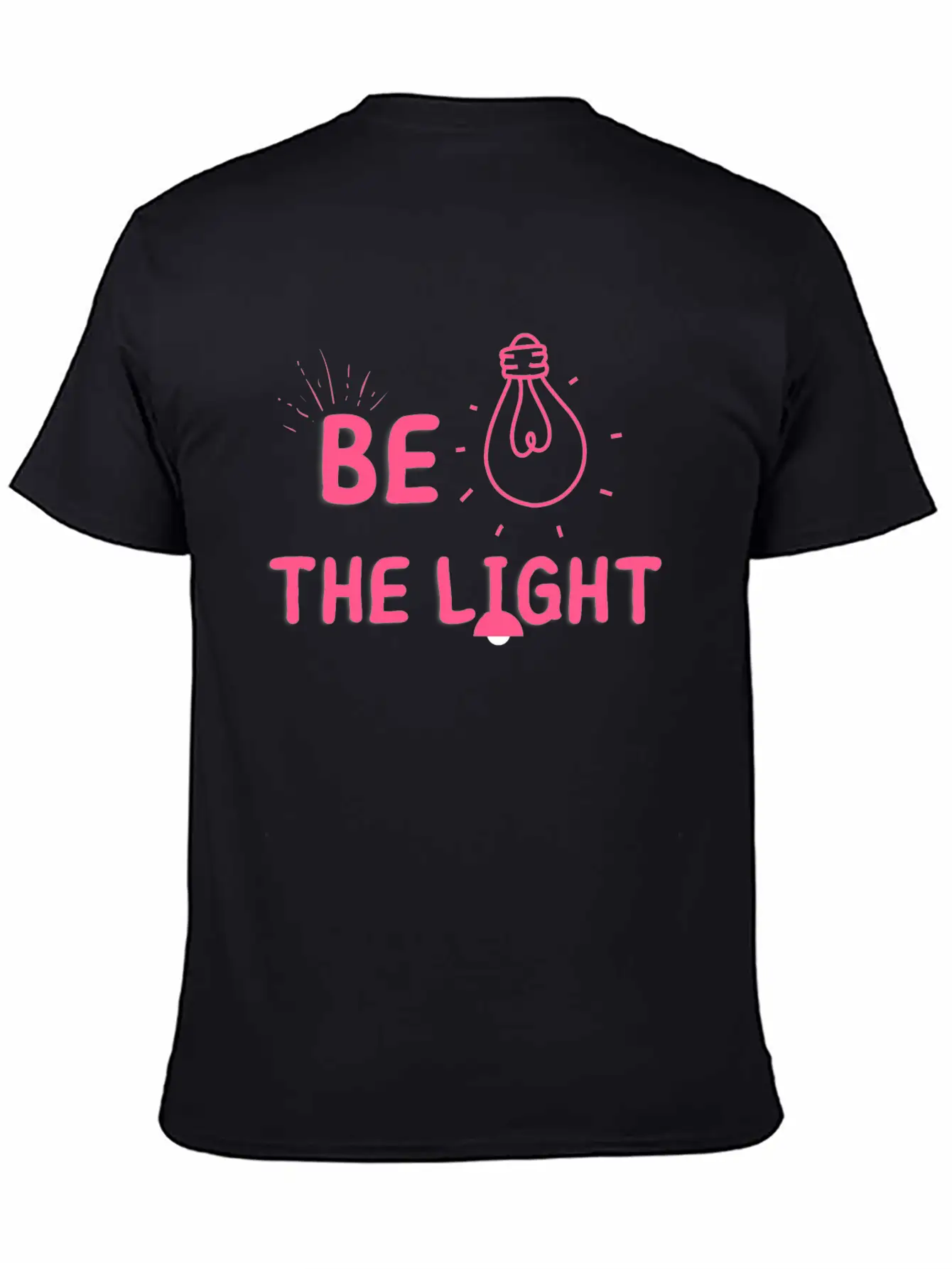 BE THE LIGHT T SHIRT Timeless Short Sleeve Tee – Comfy And Minimalist Design