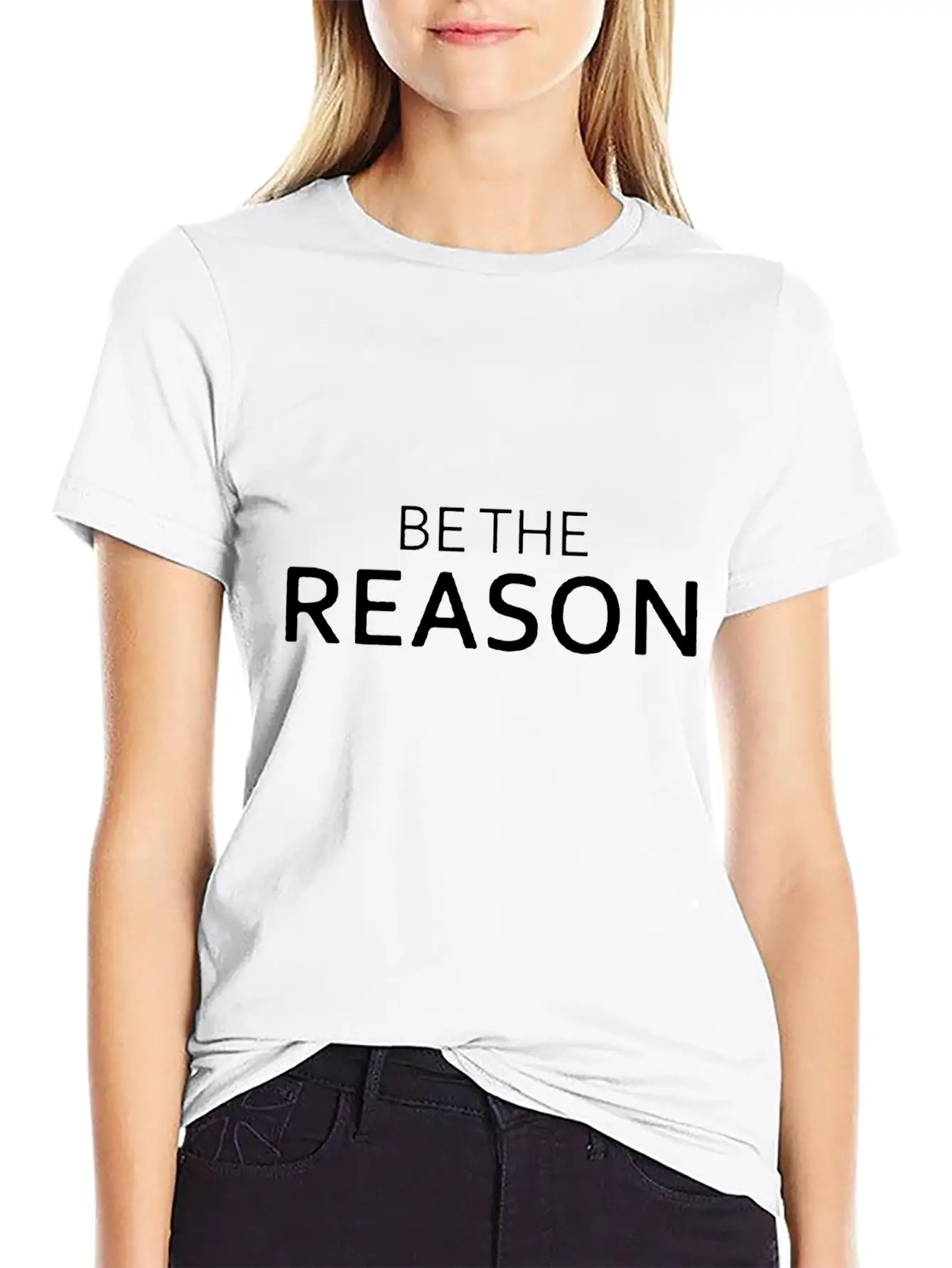 Be The Reason Funny Breathable Graphic T-Shirt – Perfect For Casual Days