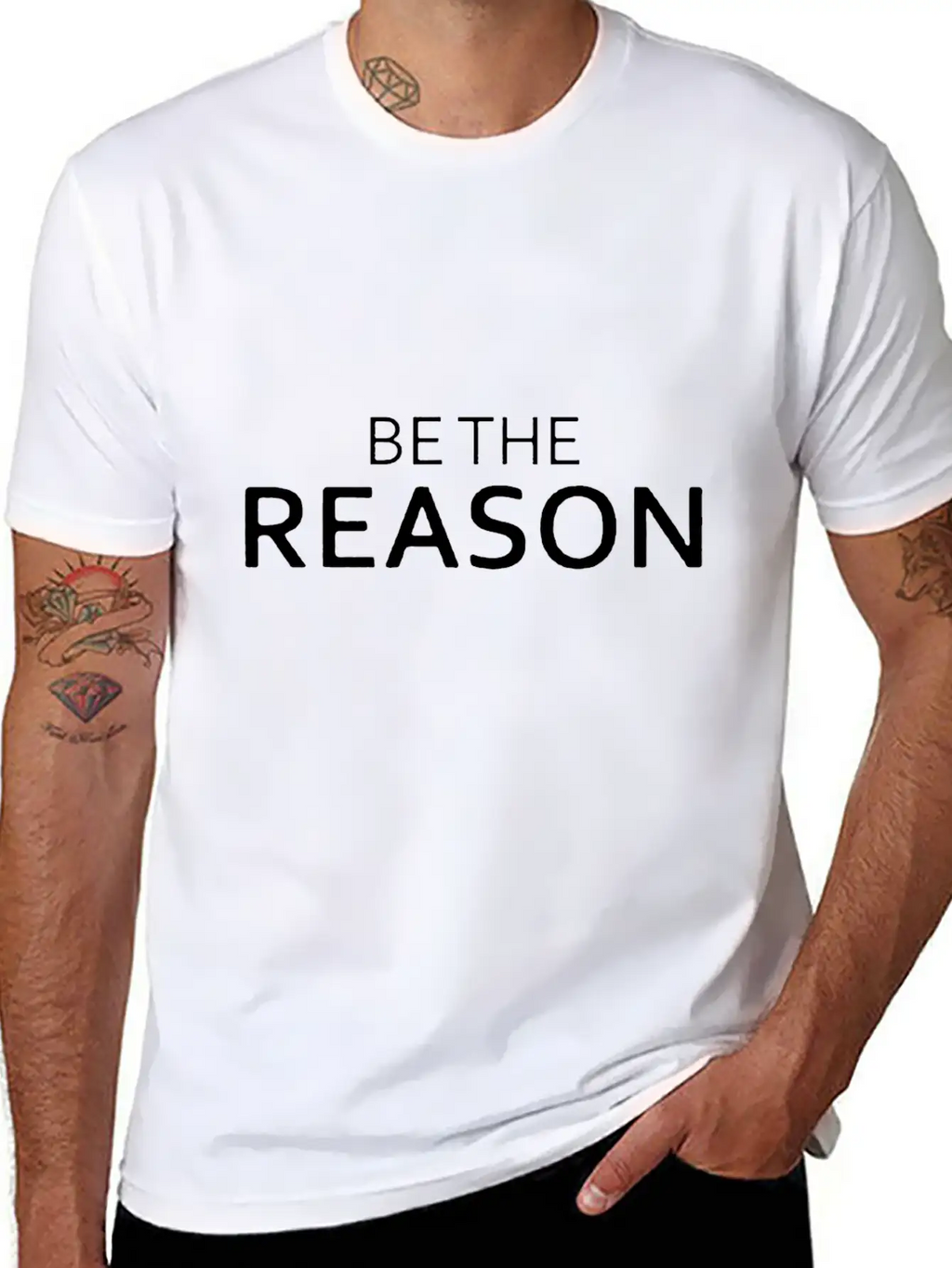 Be The Reason Funny Breathable Graphic T-Shirt – Perfect For Casual Days