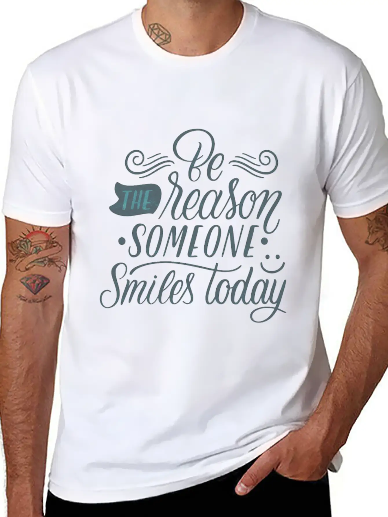 BE THE REASON SOMEONE MILES TODAY Classic Cotton Tee – Unisex Comfort For Any Season