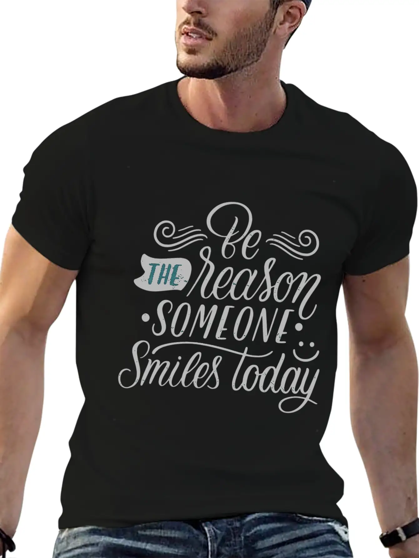 BE THE REASON SOMEONE MILES TODAY Classic Cotton Tee – Unisex Comfort For Any Season