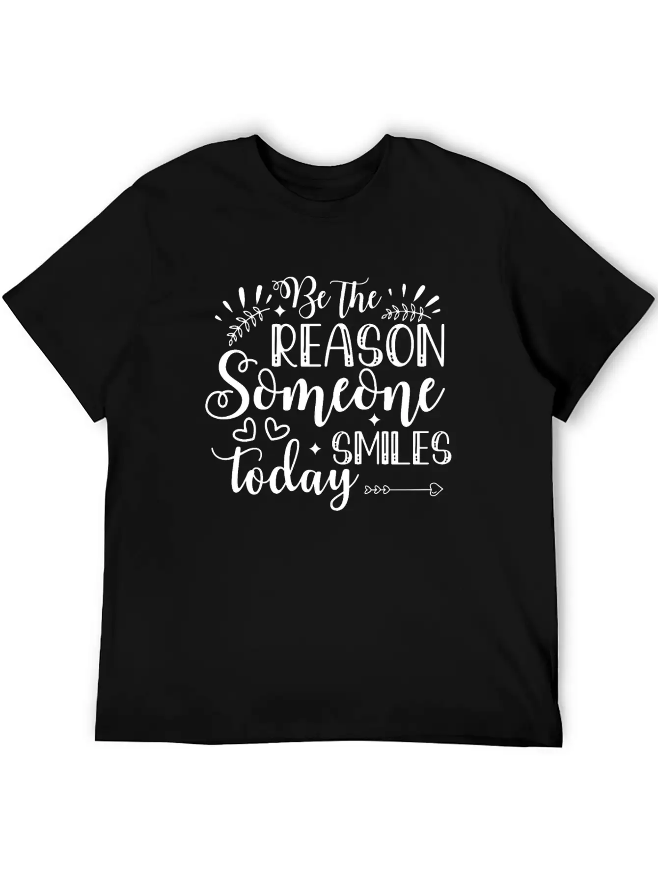 Be The Reason Someone Smiles Today Inspirational P Timeless Short Sleeve Tee – Comfy And Minimalist Design
