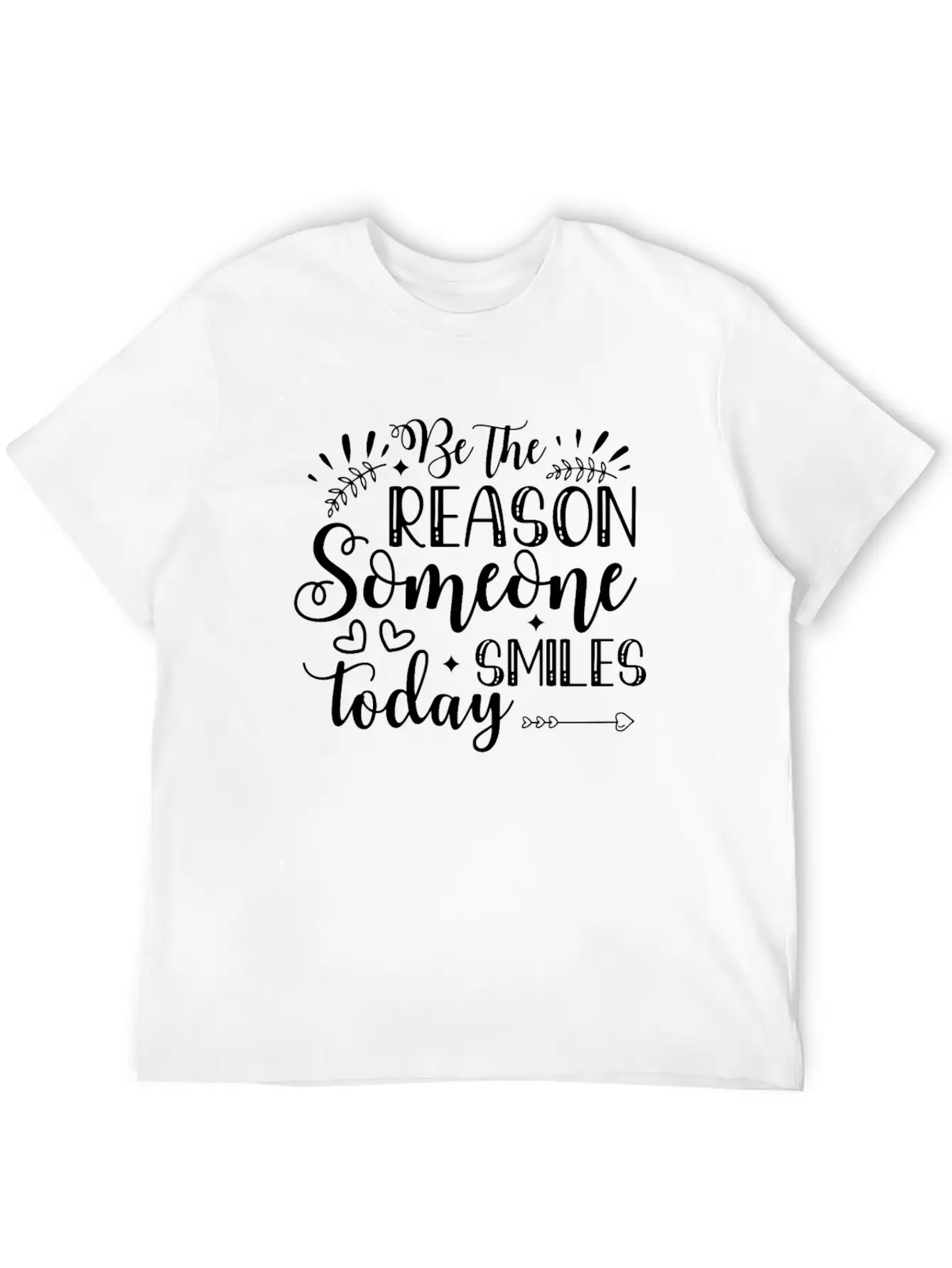 Be The Reason Someone Smiles Today Inspirational P Timeless Short Sleeve Tee – Comfy And Minimalist Design