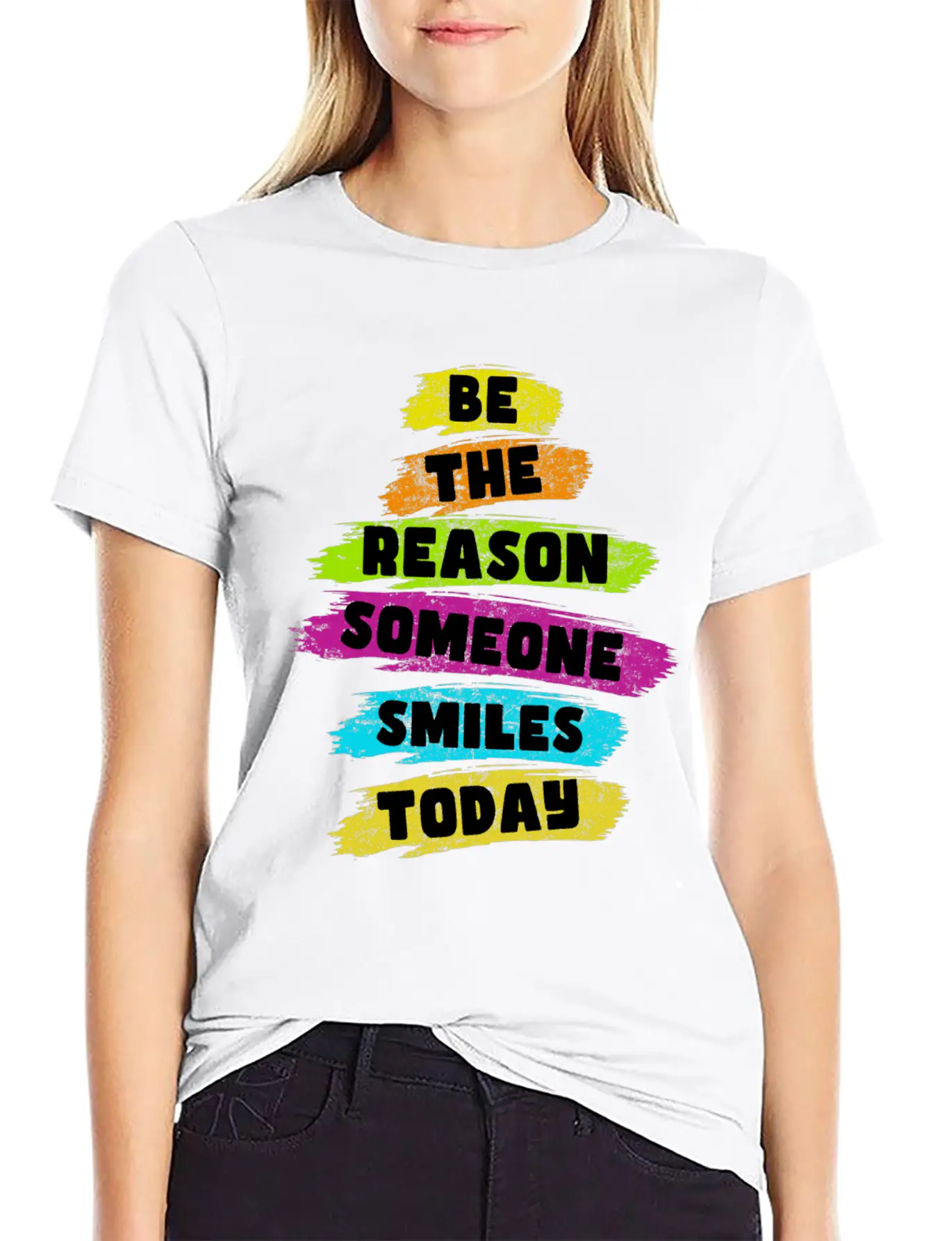 Be The Reason Someone Smiles Today Kindness Relaxed Everyday Tee – Lightweight And Durable Cotton