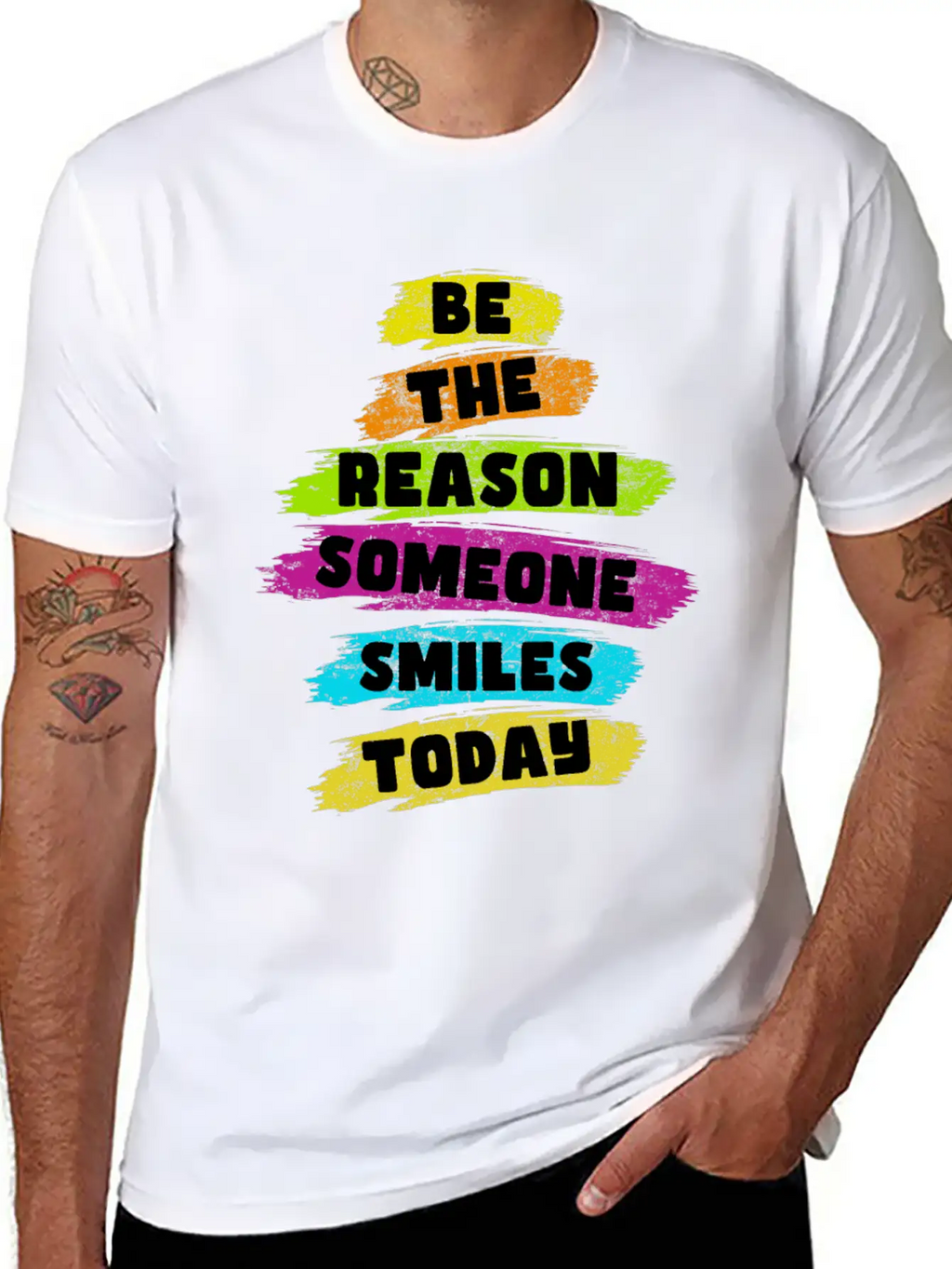 Be The Reason Someone Smiles Today Kindness Relaxed Everyday Tee – Lightweight And Durable Cotton