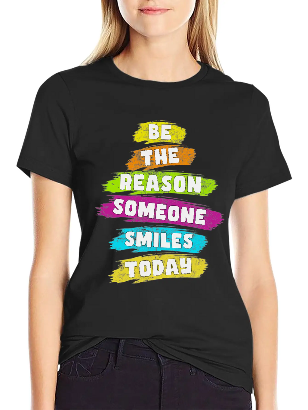 Be The Reason Someone Smiles Today Kindness Relaxed Everyday Tee – Lightweight And Durable Cotton
