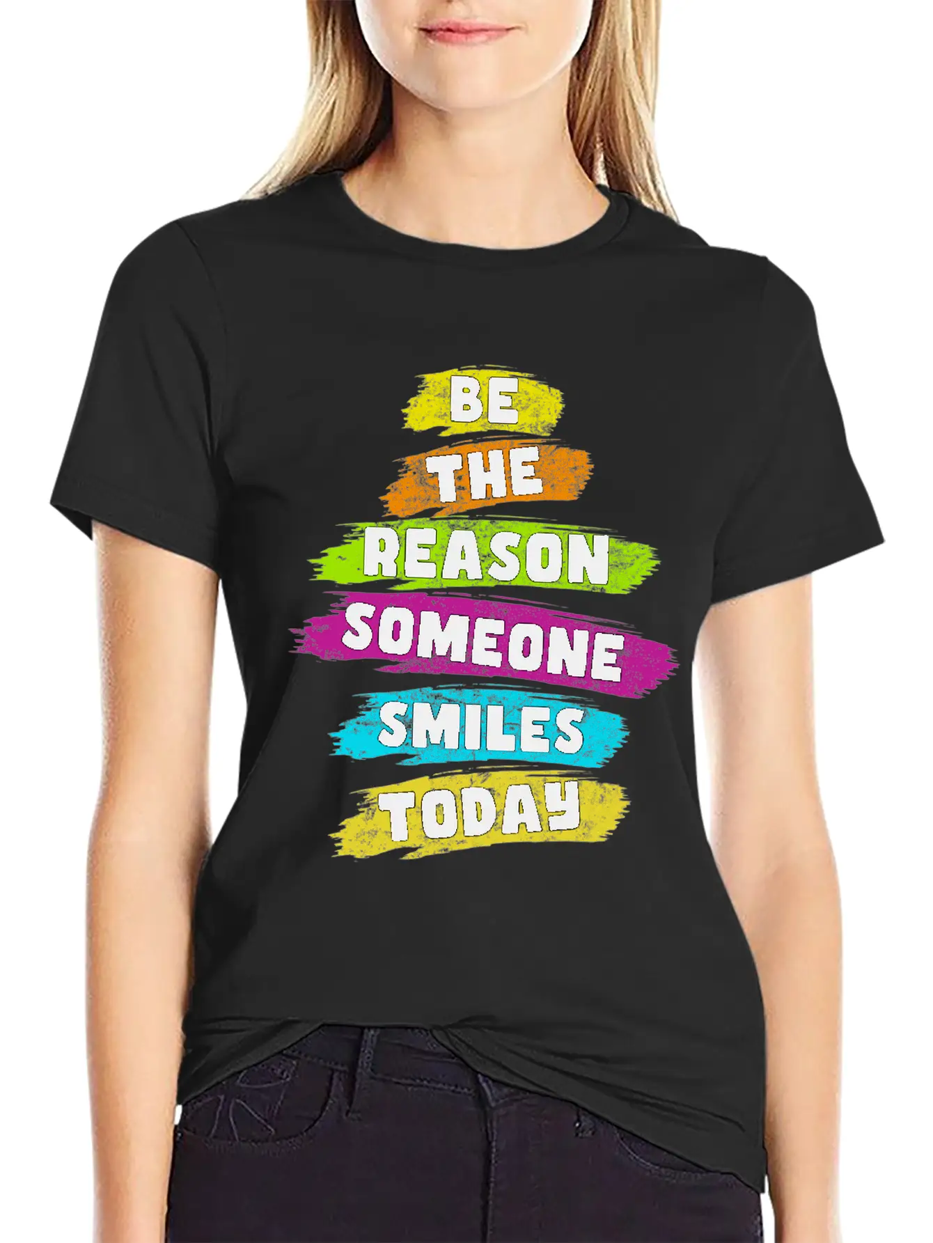 Be The Reason Someone Smiles Today Kindness Relaxed Everyday Tee – Lightweight And Durable Cotton