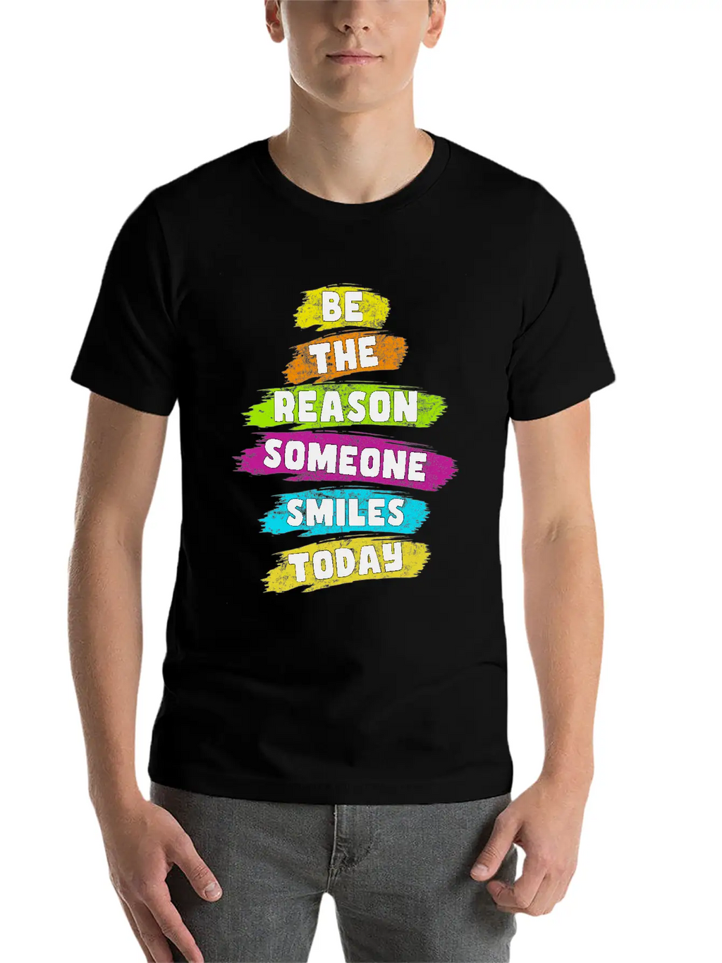 Be The Reason Someone Smiles Today Kindness Relaxed Everyday Tee – Lightweight And Durable Cotton