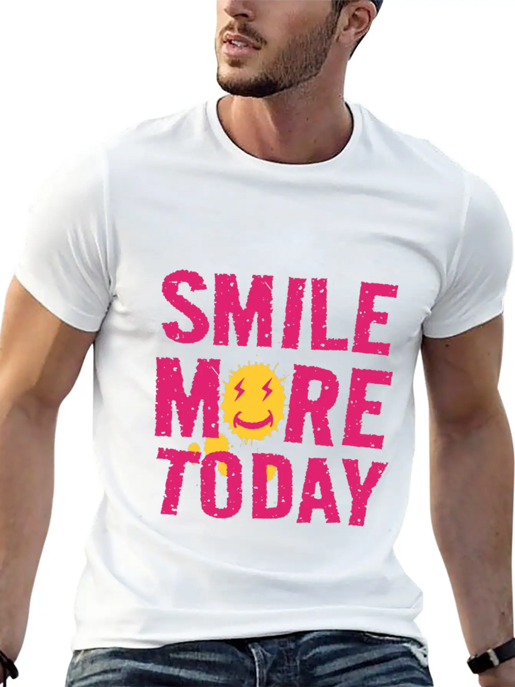 Be The Reason Someone Smiles Today Relaxed Everyday Tee – Lightweight And Durable Cotton