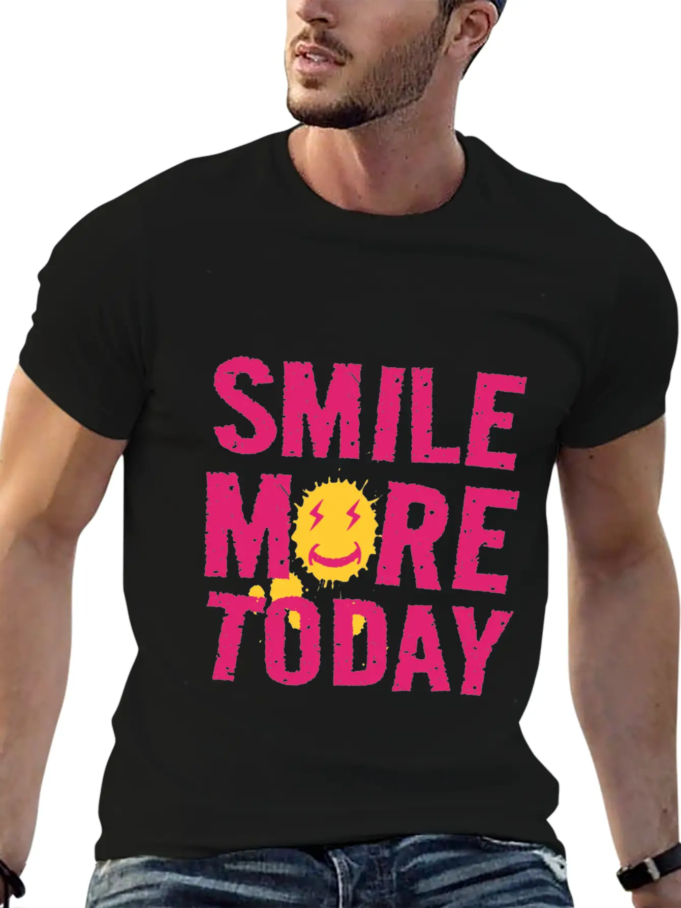 Be The Reason Someone Smiles Today Relaxed Everyday Tee – Lightweight And Durable Cotton