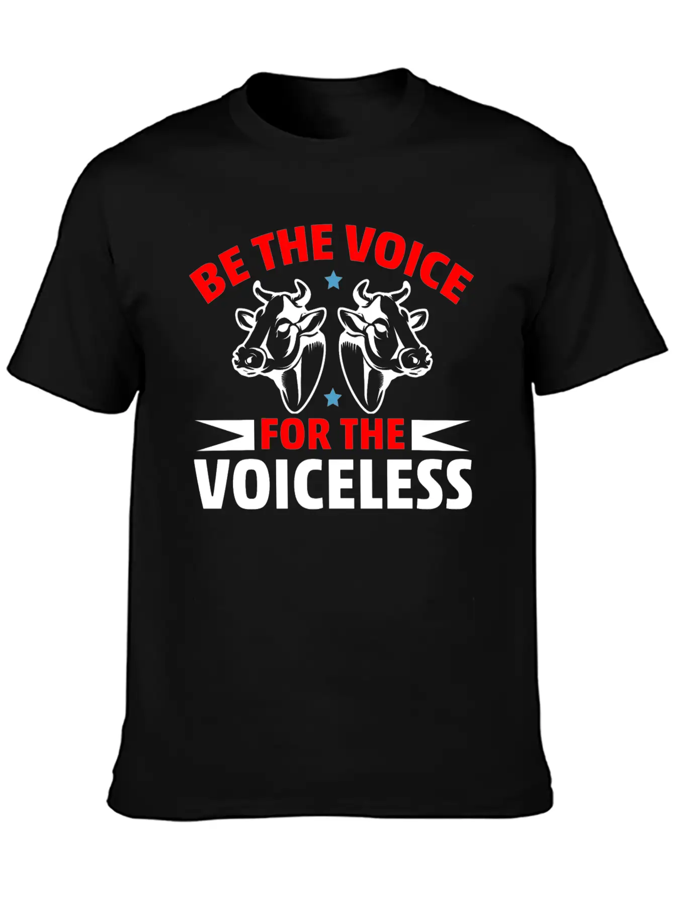 Be The Voice For The Voiceless Cow Timeless Short Sleeve Tee – Comfy And Minimalist Design