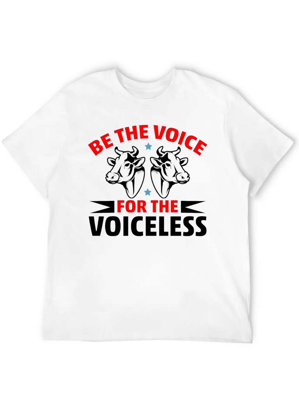 Be The Voice For The Voiceless Cow Timeless Short Sleeve Tee – Comfy And Minimalist Design