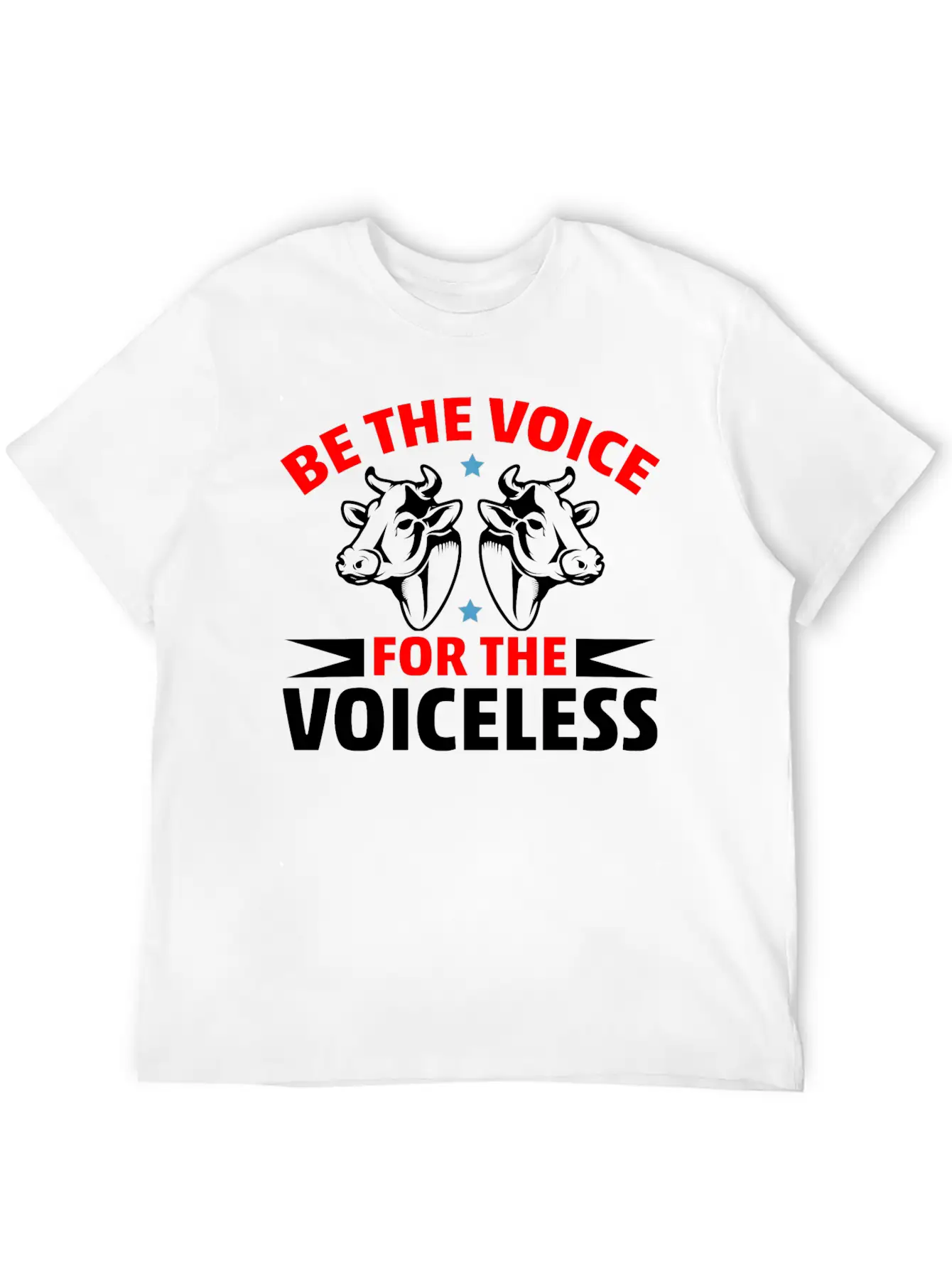 Be The Voice For The Voiceless Cow Timeless Short Sleeve Tee – Comfy And Minimalist Design