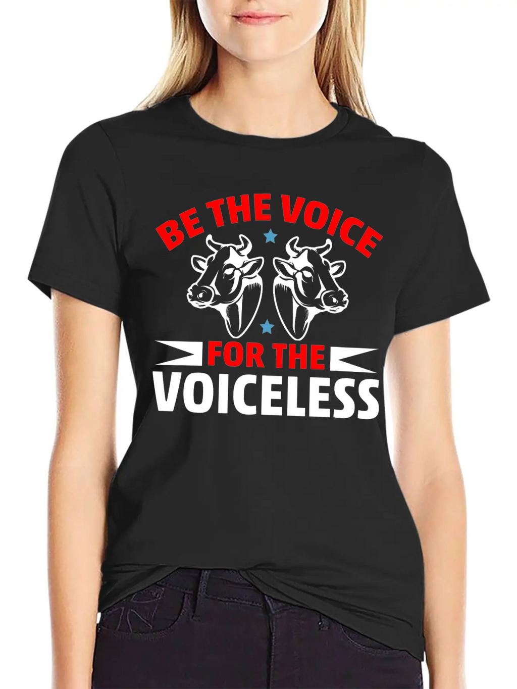 Be The Voice For The Voiceless Cow Timeless Short Sleeve Tee – Comfy And Minimalist Design
