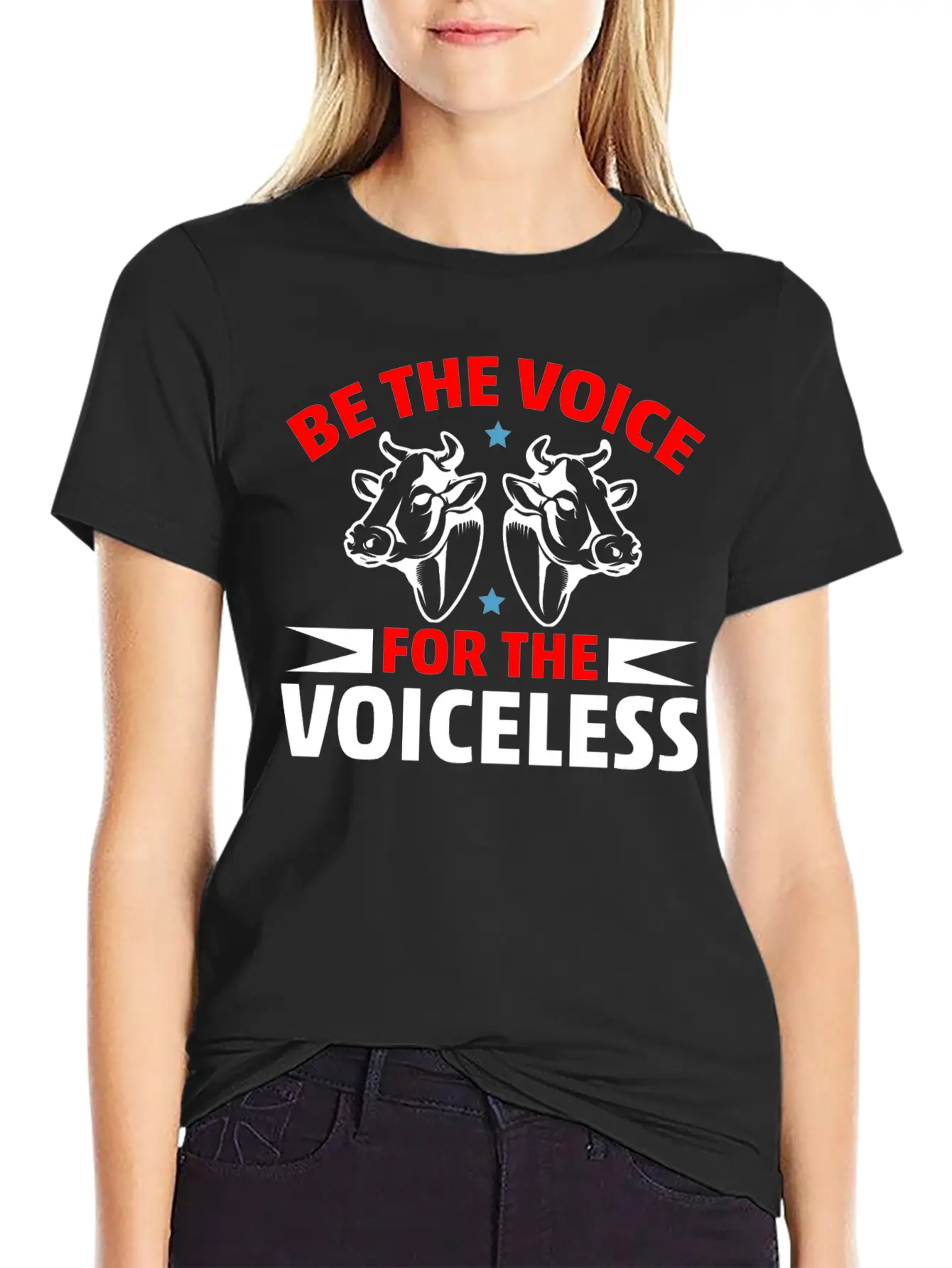 Be The Voice For The Voiceless Cow Timeless Short Sleeve Tee – Comfy And Minimalist Design