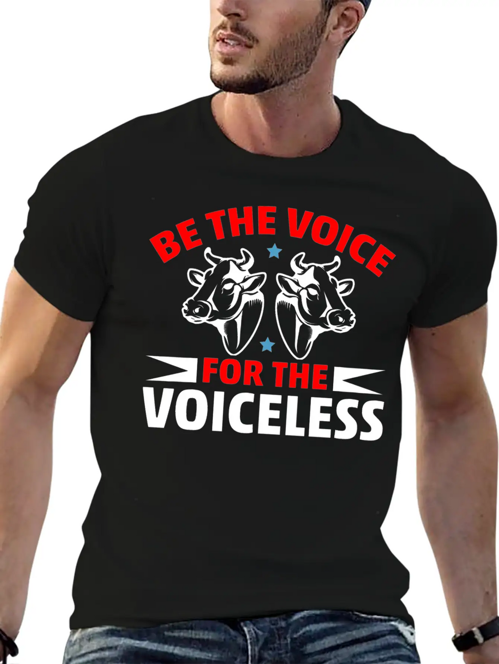 Be The Voice For The Voiceless Cow Timeless Short Sleeve Tee – Comfy And Minimalist Design