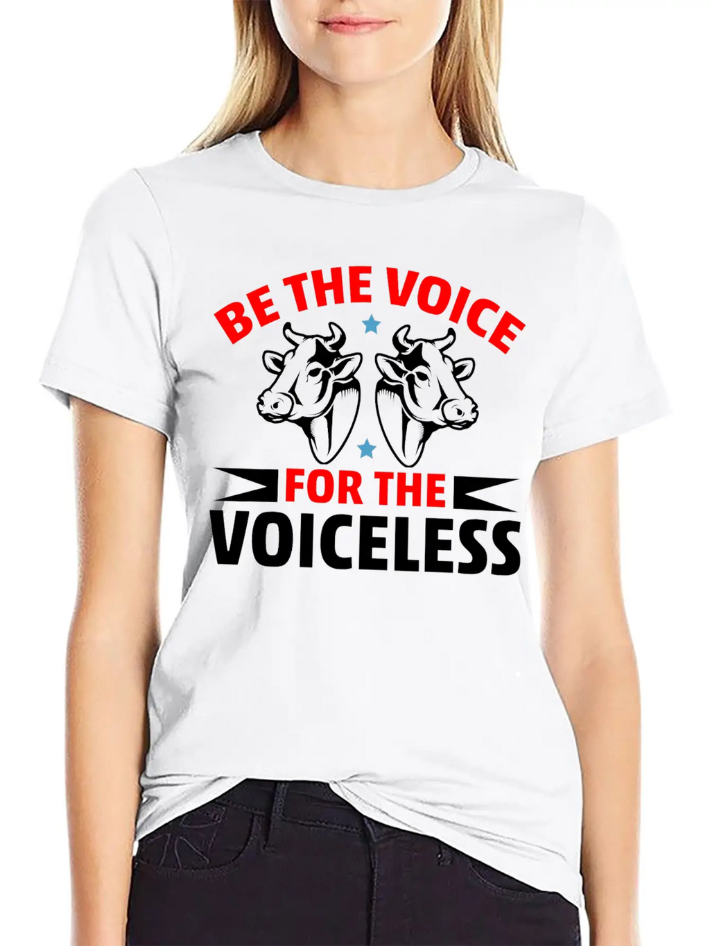 Be The Voice For The Voiceless Cow Timeless Short Sleeve Tee – Comfy And Minimalist Design