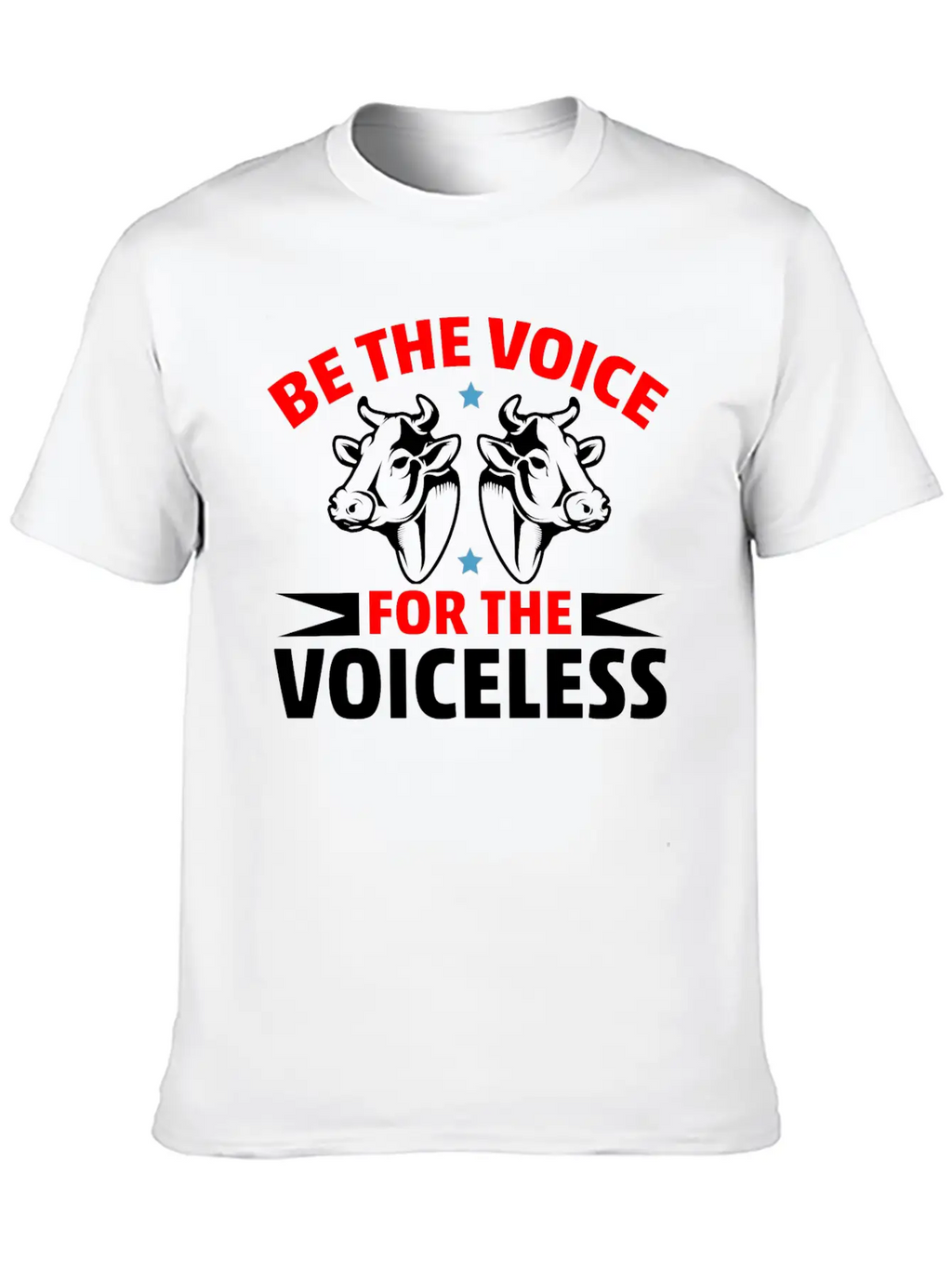 Be The Voice For The Voiceless Cow Timeless Short Sleeve Tee – Comfy And Minimalist Design