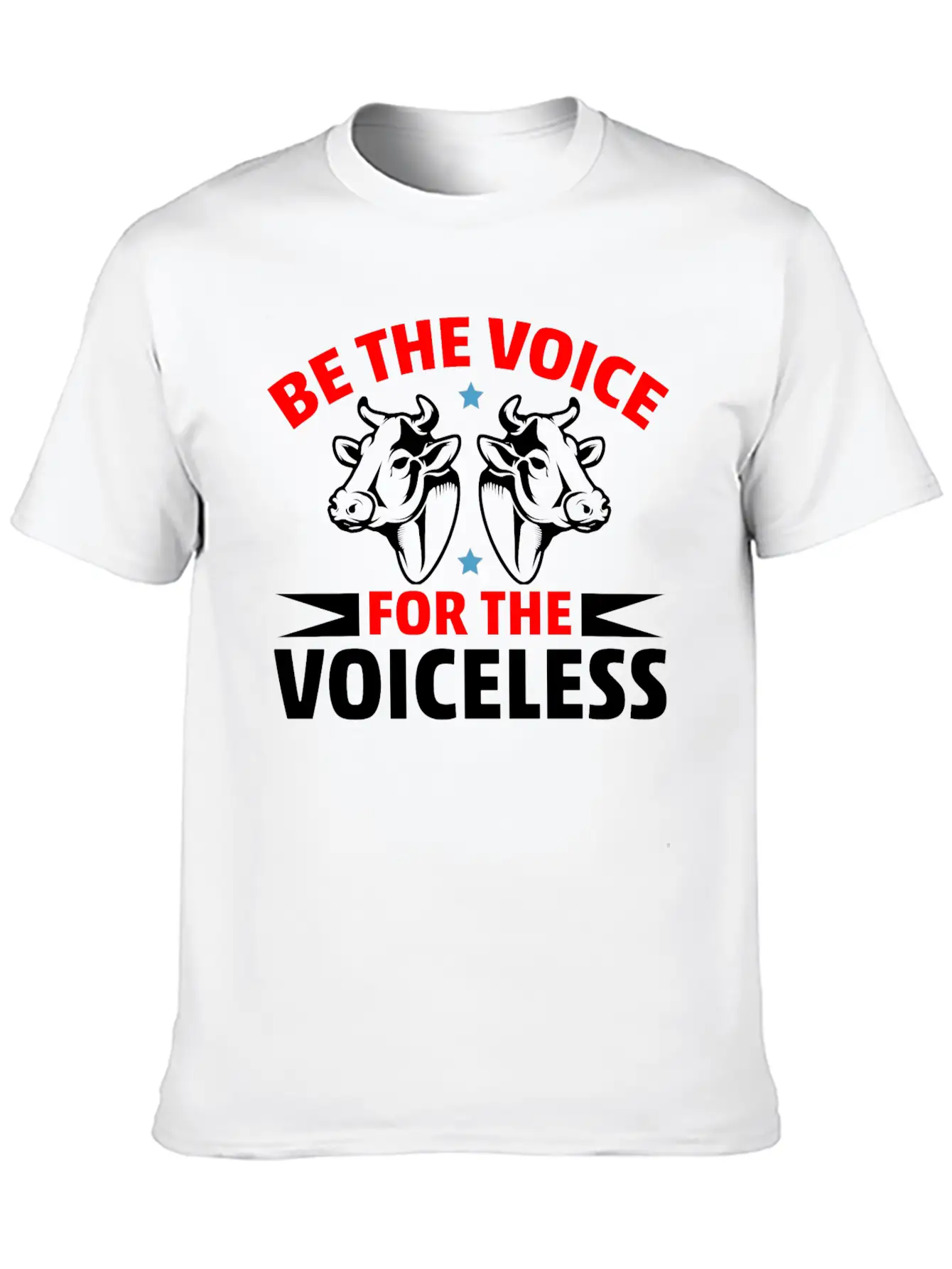 Be The Voice For The Voiceless Cow Timeless Short Sleeve Tee – Comfy And Minimalist Design