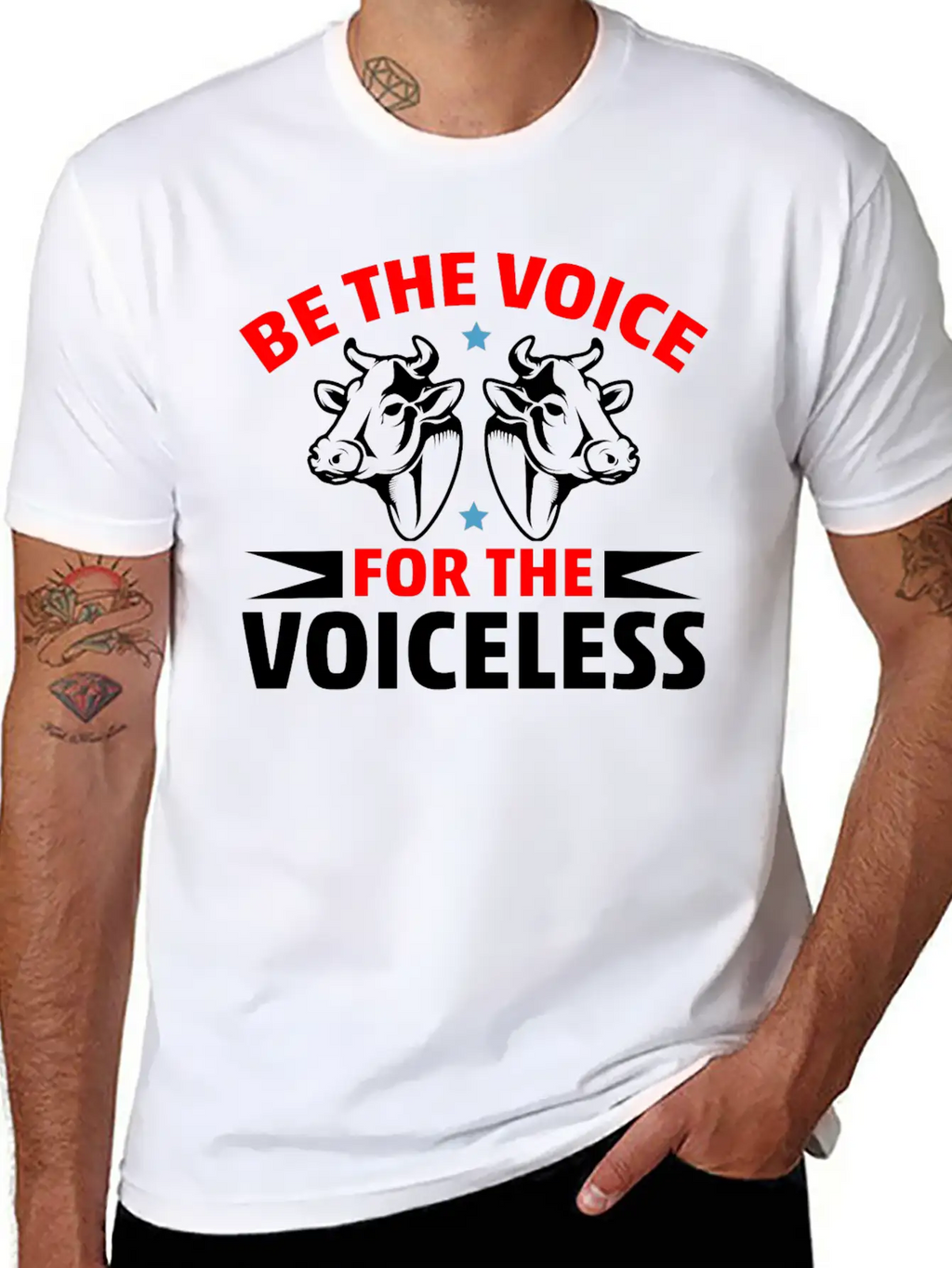Be The Voice For The Voiceless Cow Timeless Short Sleeve Tee – Comfy And Minimalist Design