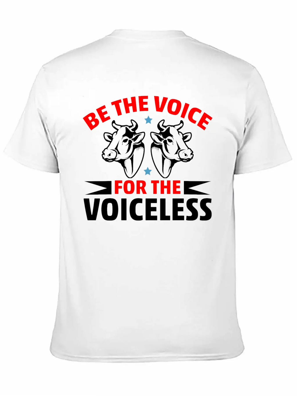 Be The Voice For The Voiceless Cow Timeless Short Sleeve Tee – Comfy And Minimalist Design