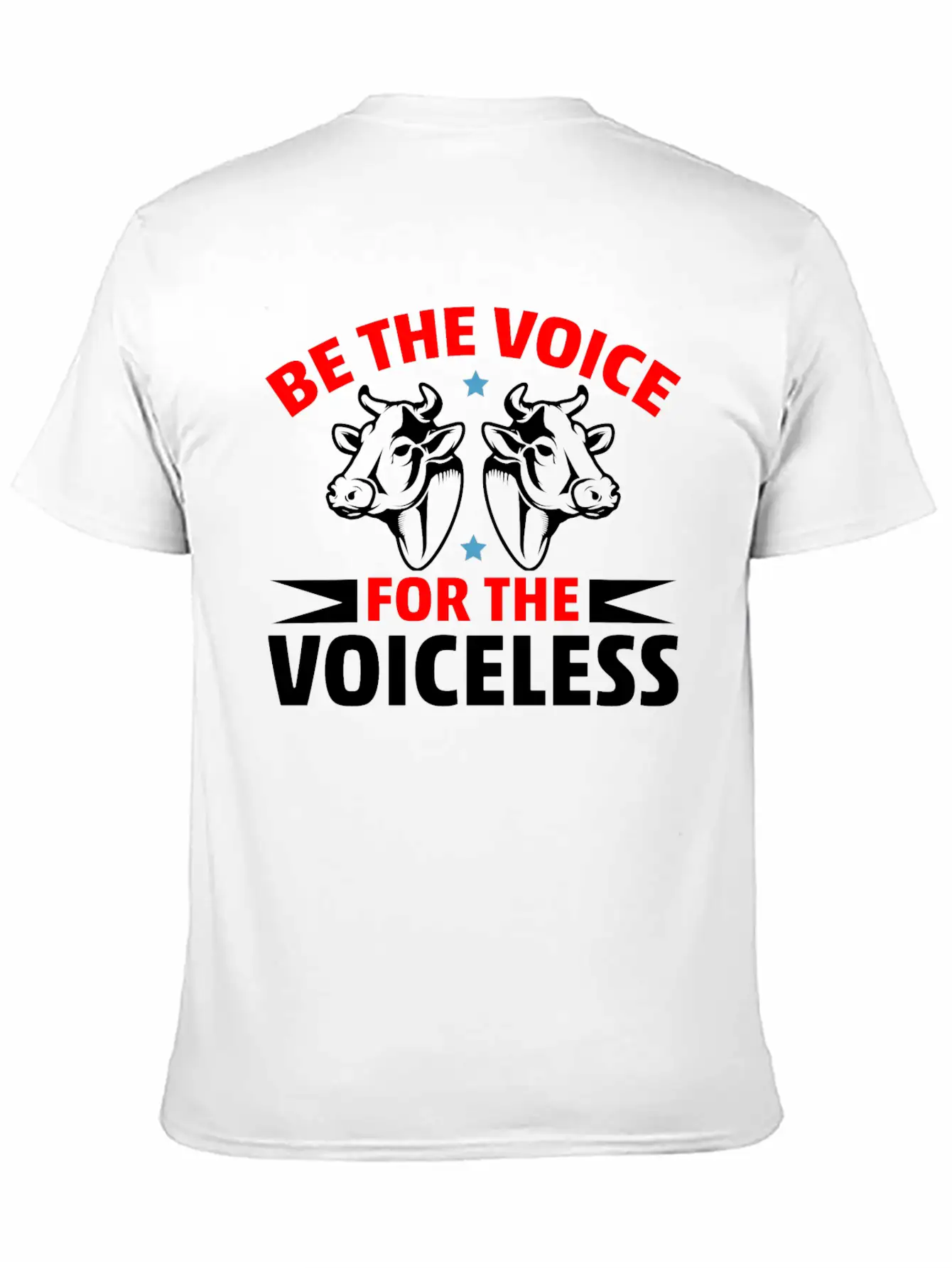 Be The Voice For The Voiceless Cow Timeless Short Sleeve Tee – Comfy And Minimalist Design