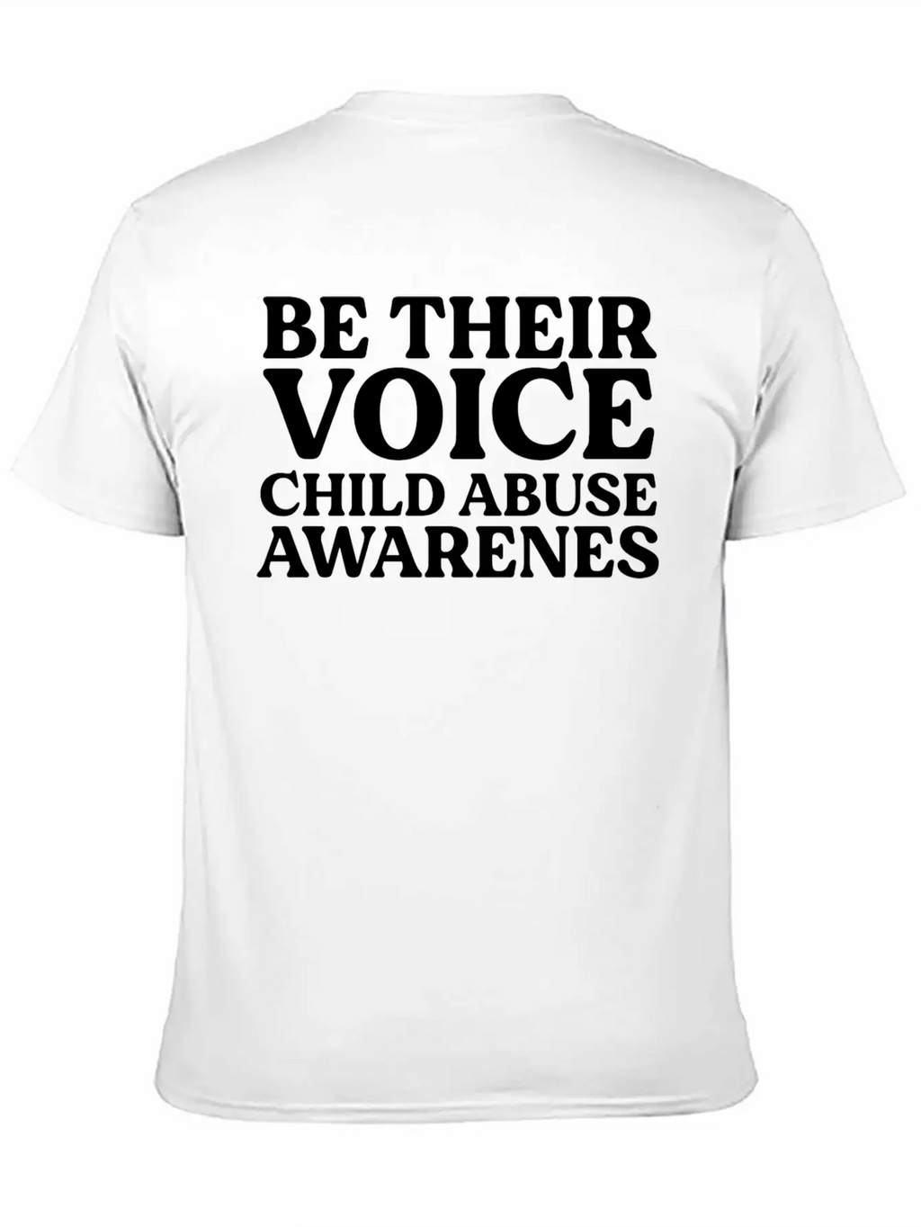 Be Their Voice Child Abuse Awareness Essential Cotton Tee For Daily Outfits – Unisex Style