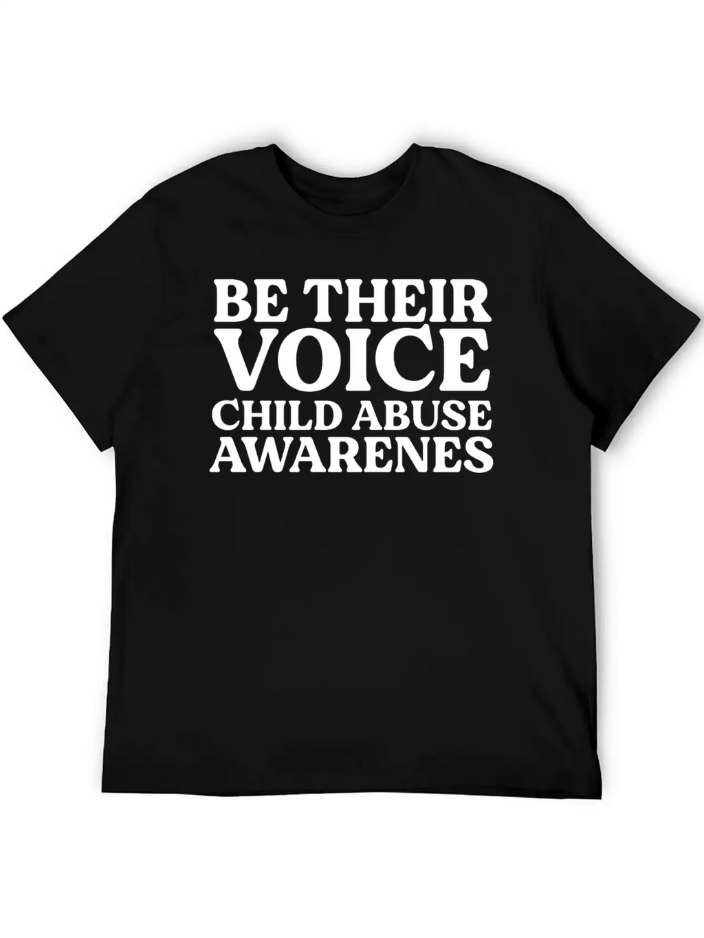 Be Their Voice Child Abuse Awareness Essential Cotton Tee For Daily Outfits – Unisex Style
