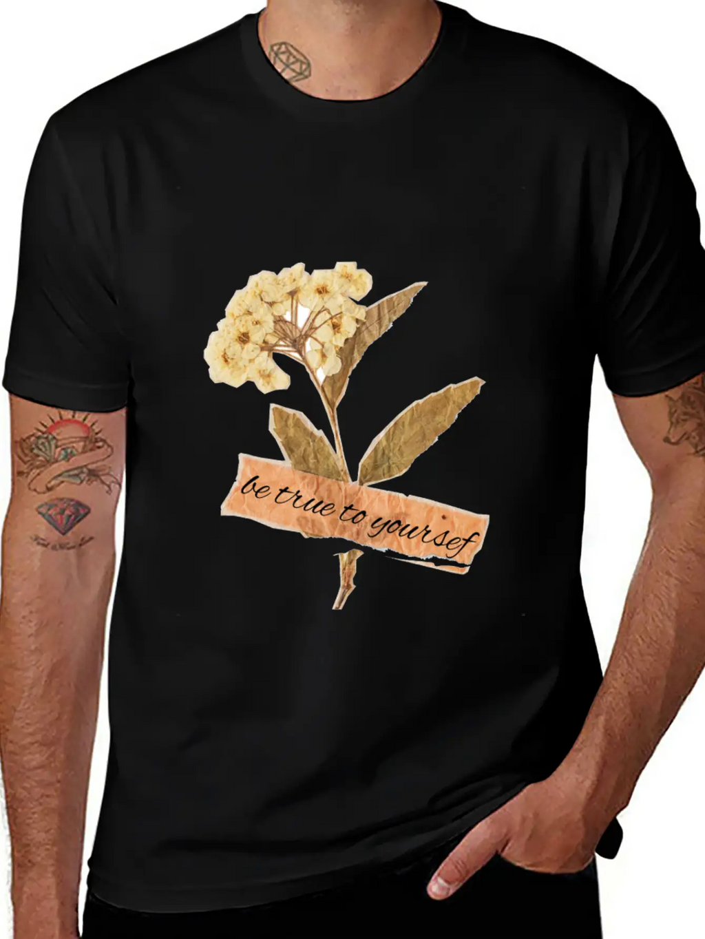 BE TRUE TO YOURSELF Relaxed Everyday Tee – Lightweight And Durable Cotton