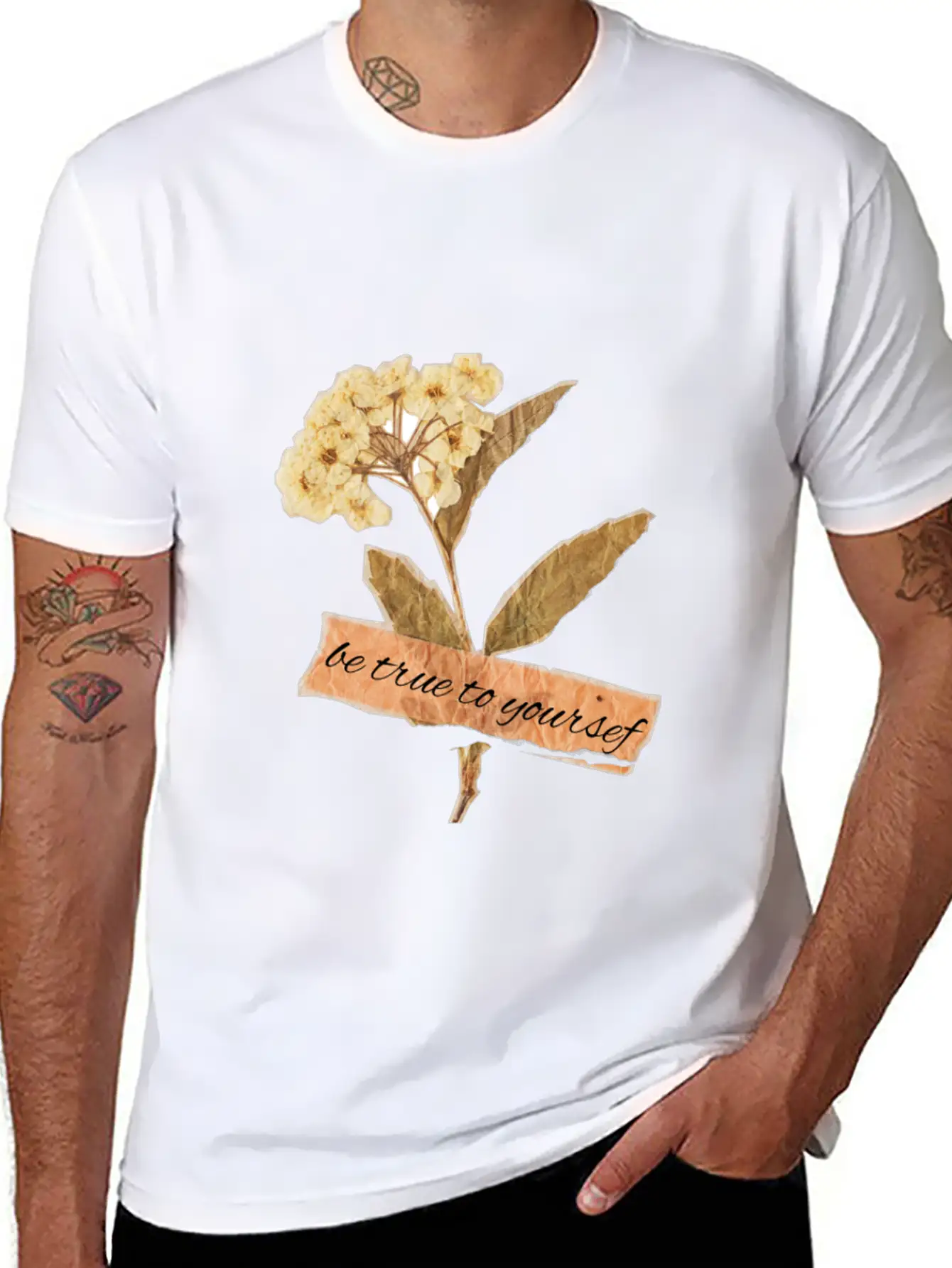BE TRUE TO YOURSELF Relaxed Everyday Tee – Lightweight And Durable Cotton