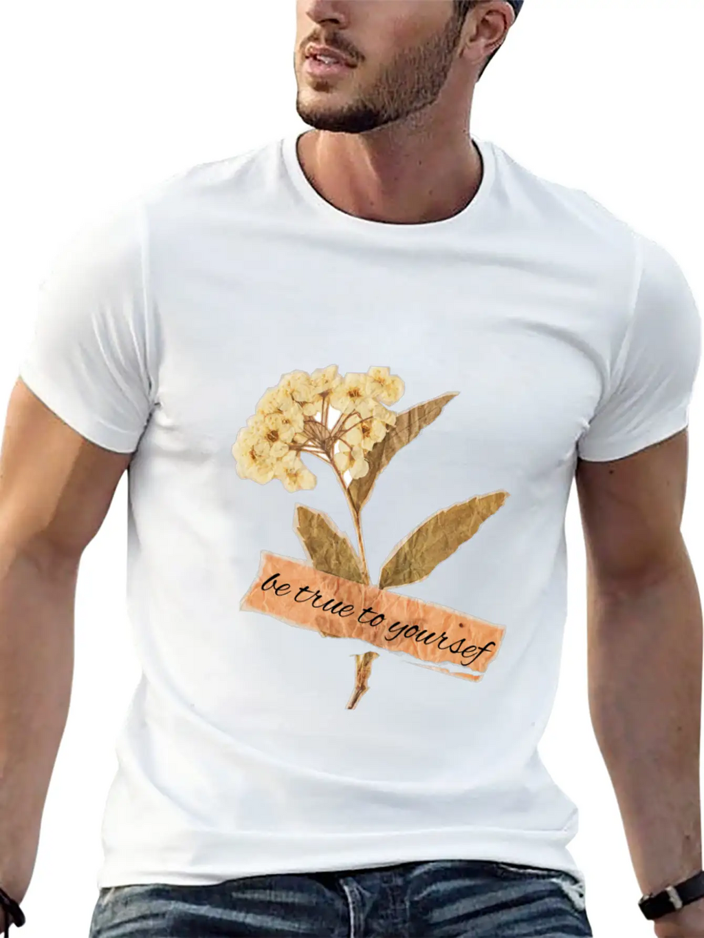 BE TRUE TO YOURSELF Relaxed Everyday Tee – Lightweight And Durable Cotton
