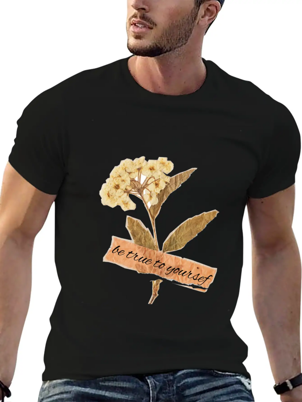 BE TRUE TO YOURSELF Relaxed Everyday Tee – Lightweight And Durable Cotton