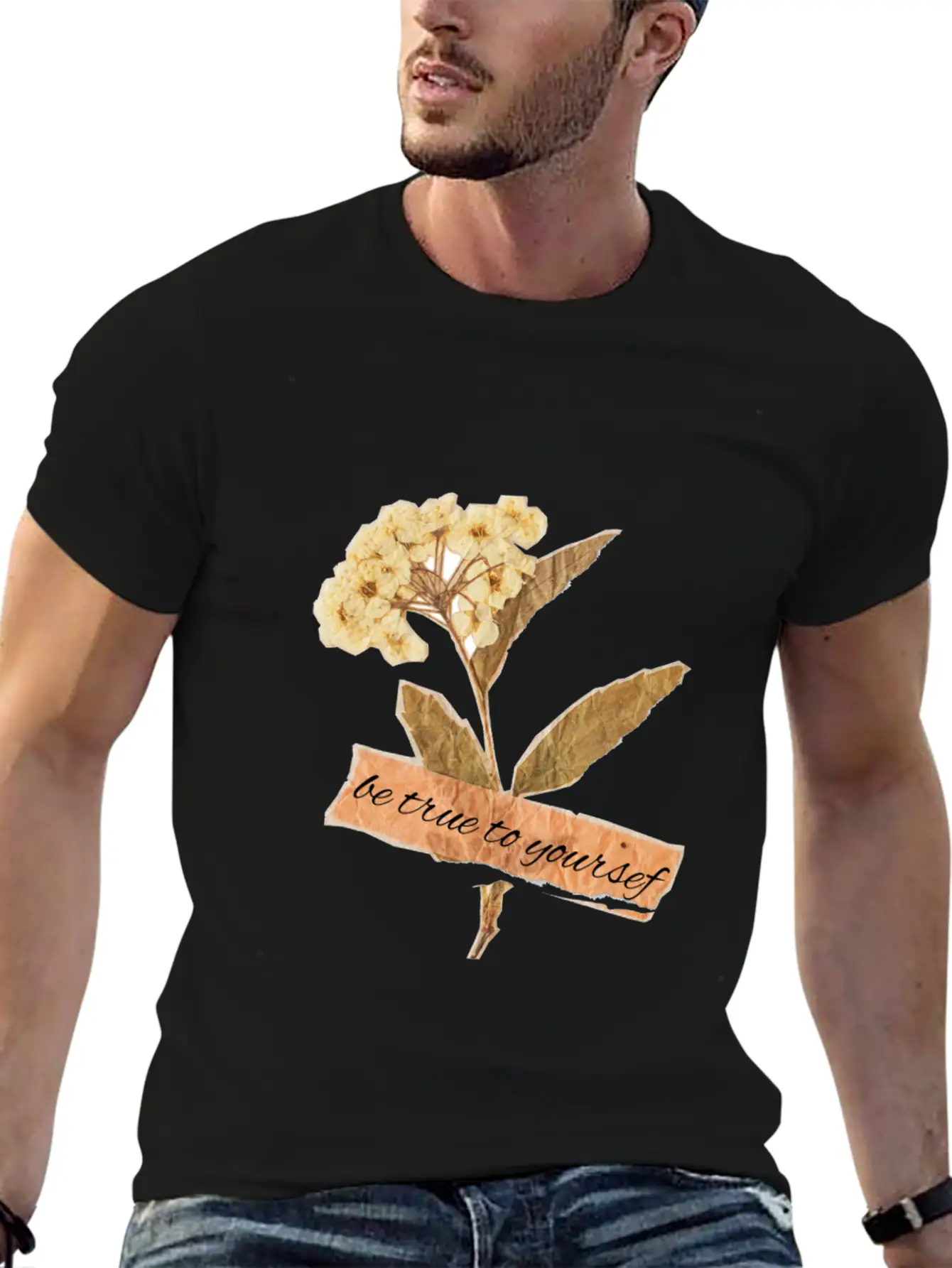 BE TRUE TO YOURSELF Relaxed Everyday Tee – Lightweight And Durable Cotton