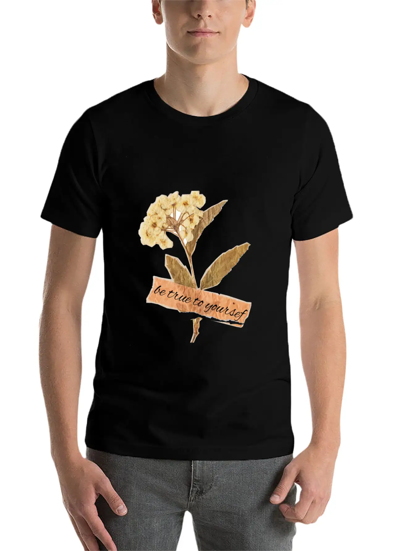 BE TRUE TO YOURSELF Relaxed Everyday Tee – Lightweight And Durable Cotton
