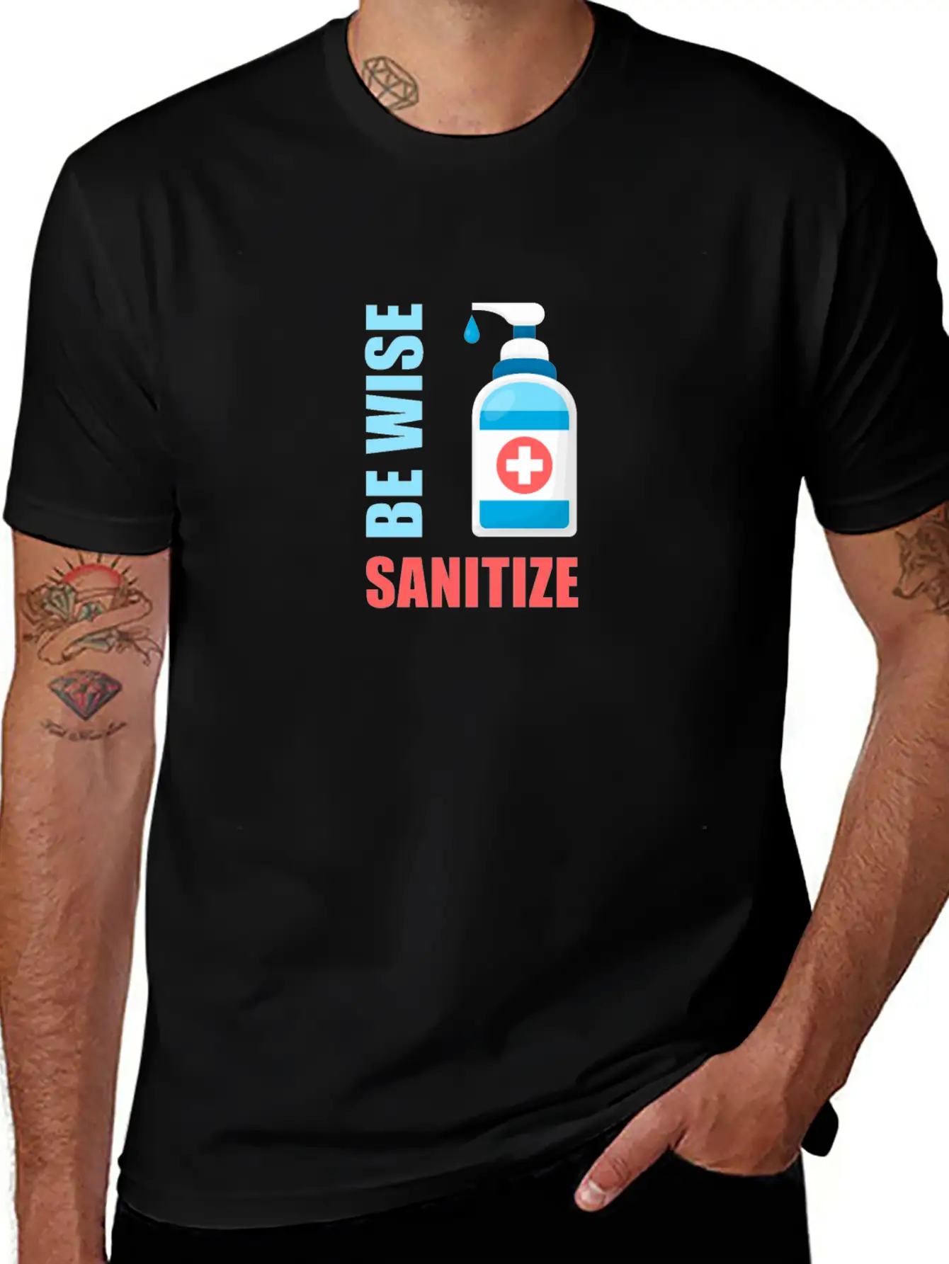 Be Wise Sanitize 2 Relaxed Everyday Tee – Lightweight And Durable Cotton