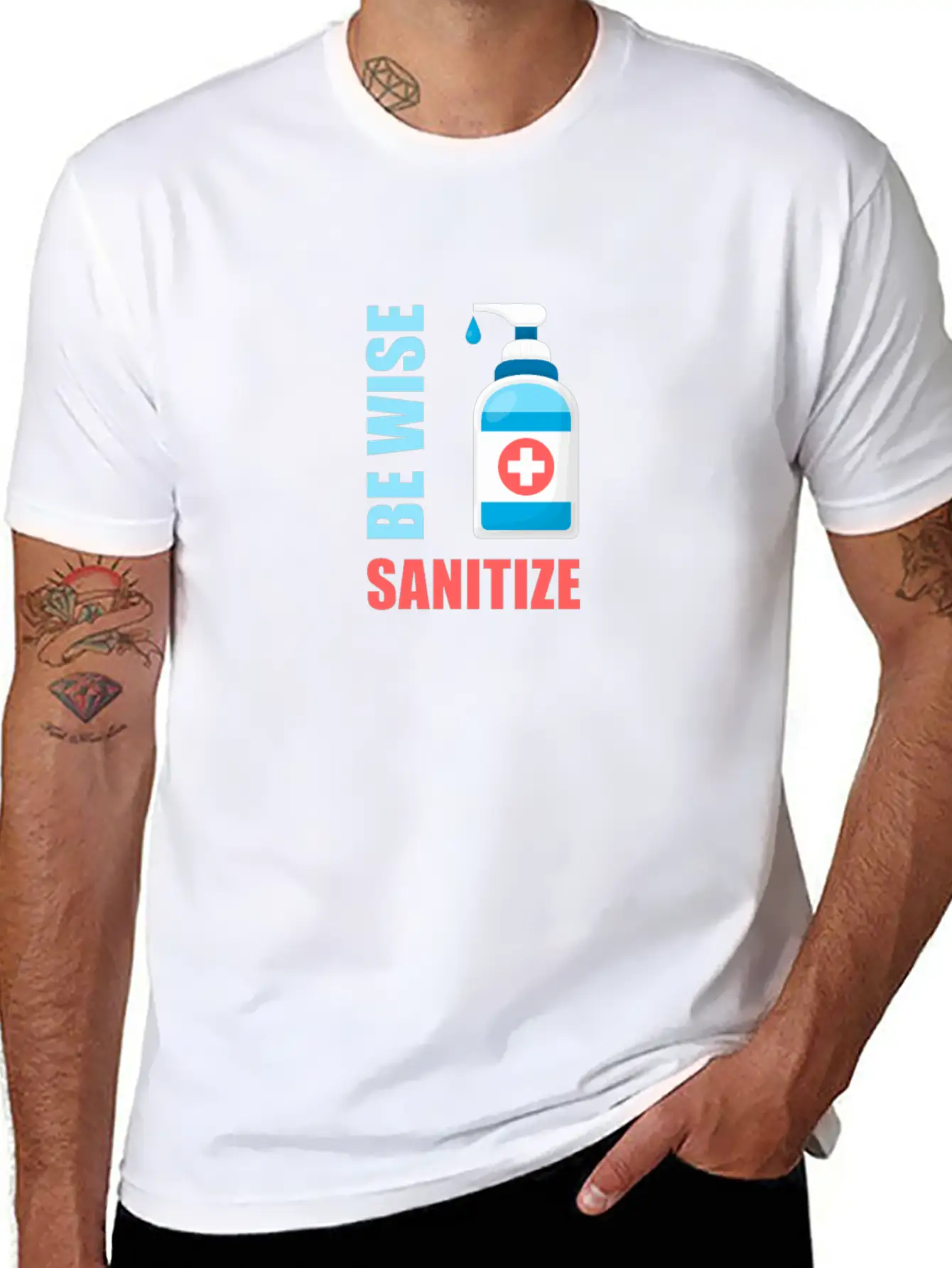 Be Wise Sanitize 2 Relaxed Everyday Tee – Lightweight And Durable Cotton