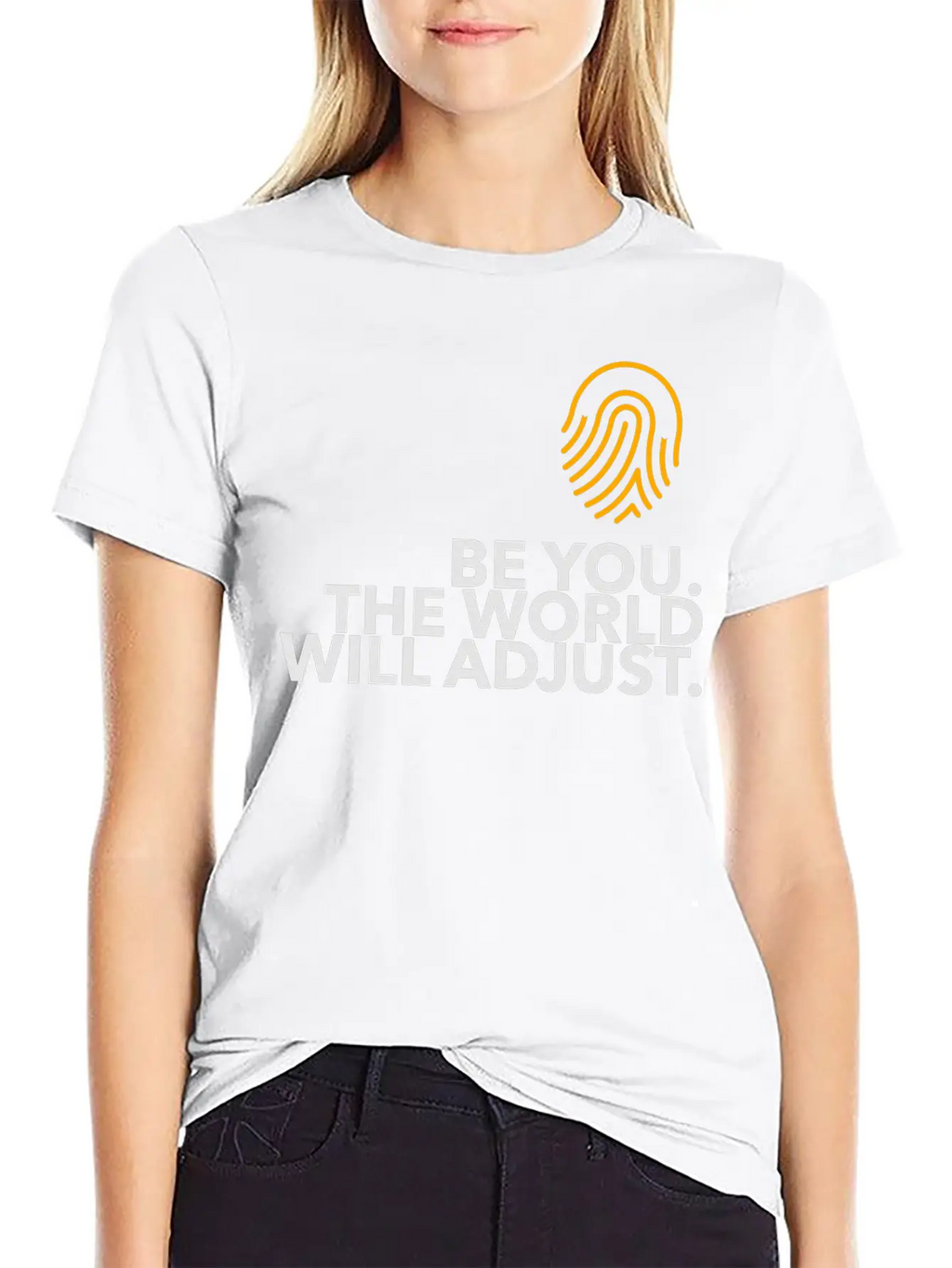 Be Yourself. The World Will Adjust! Unisex Casual T-Shirt – Clean Design For Daily Comfort