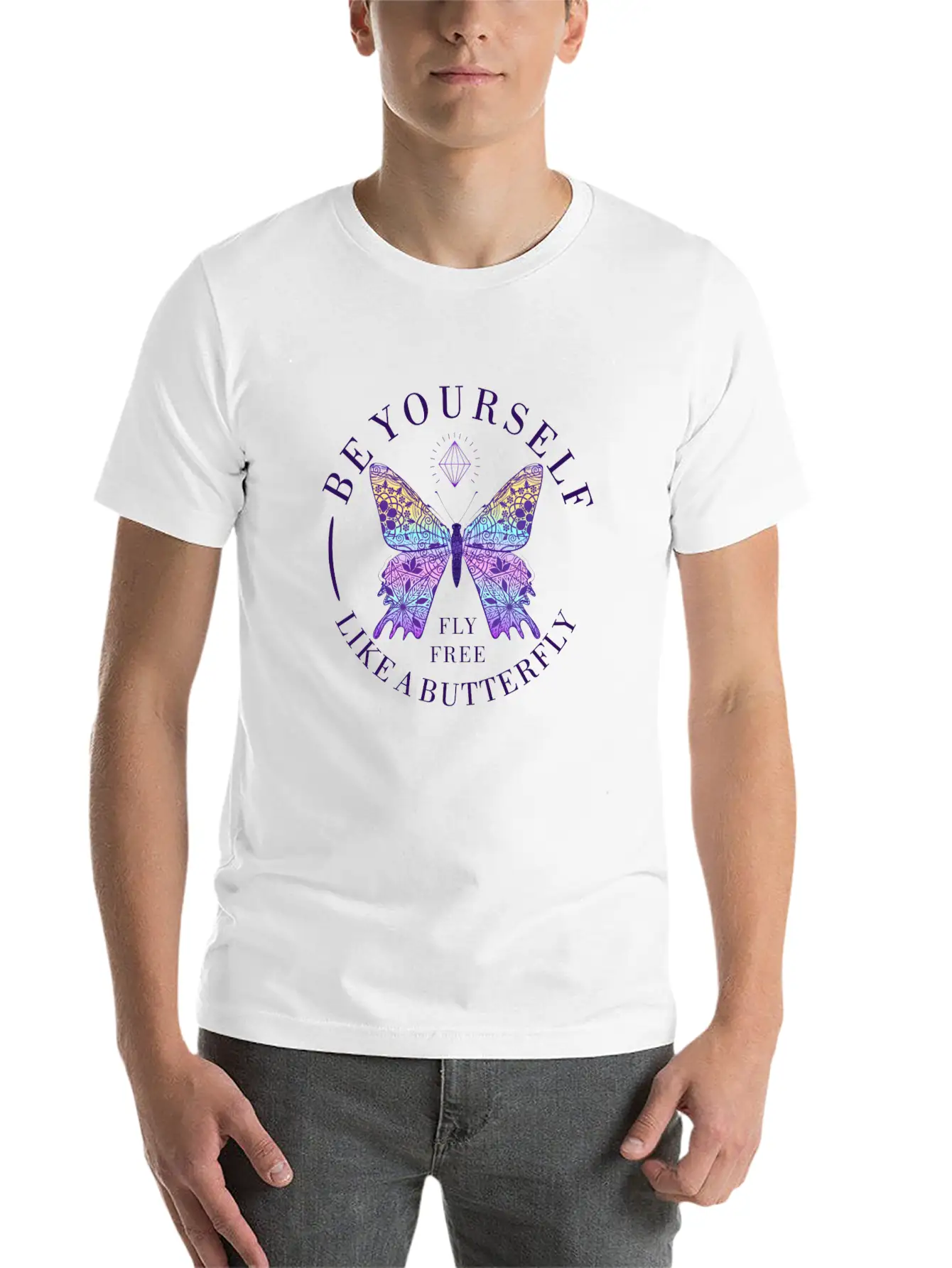 BE YOURSELF Timeless Short Sleeve Tee – Comfy And Minimalist Design