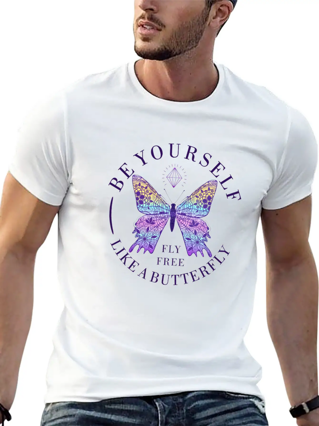 BE YOURSELF Timeless Short Sleeve Tee – Comfy And Minimalist Design