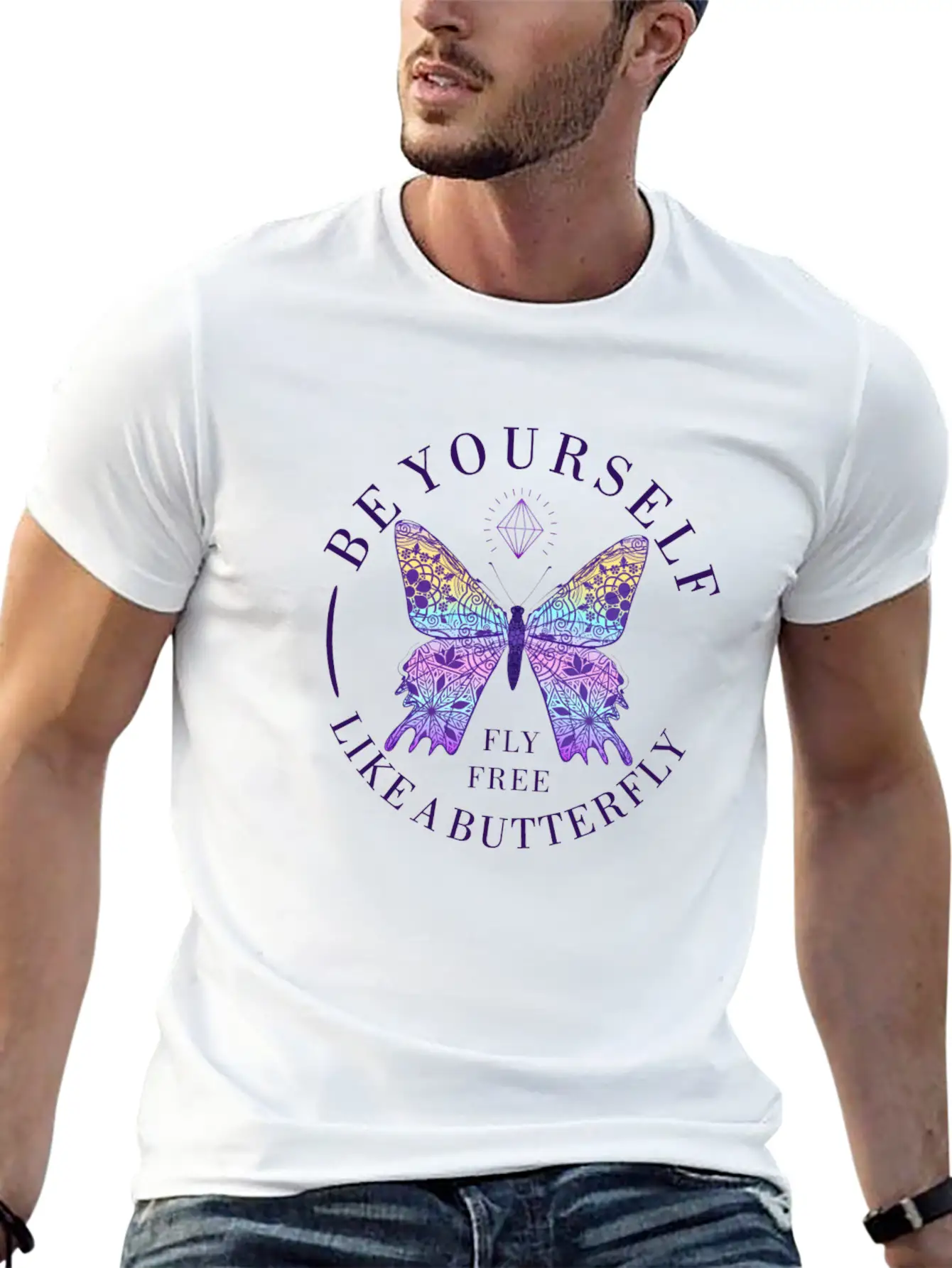 BE YOURSELF Timeless Short Sleeve Tee – Comfy And Minimalist Design