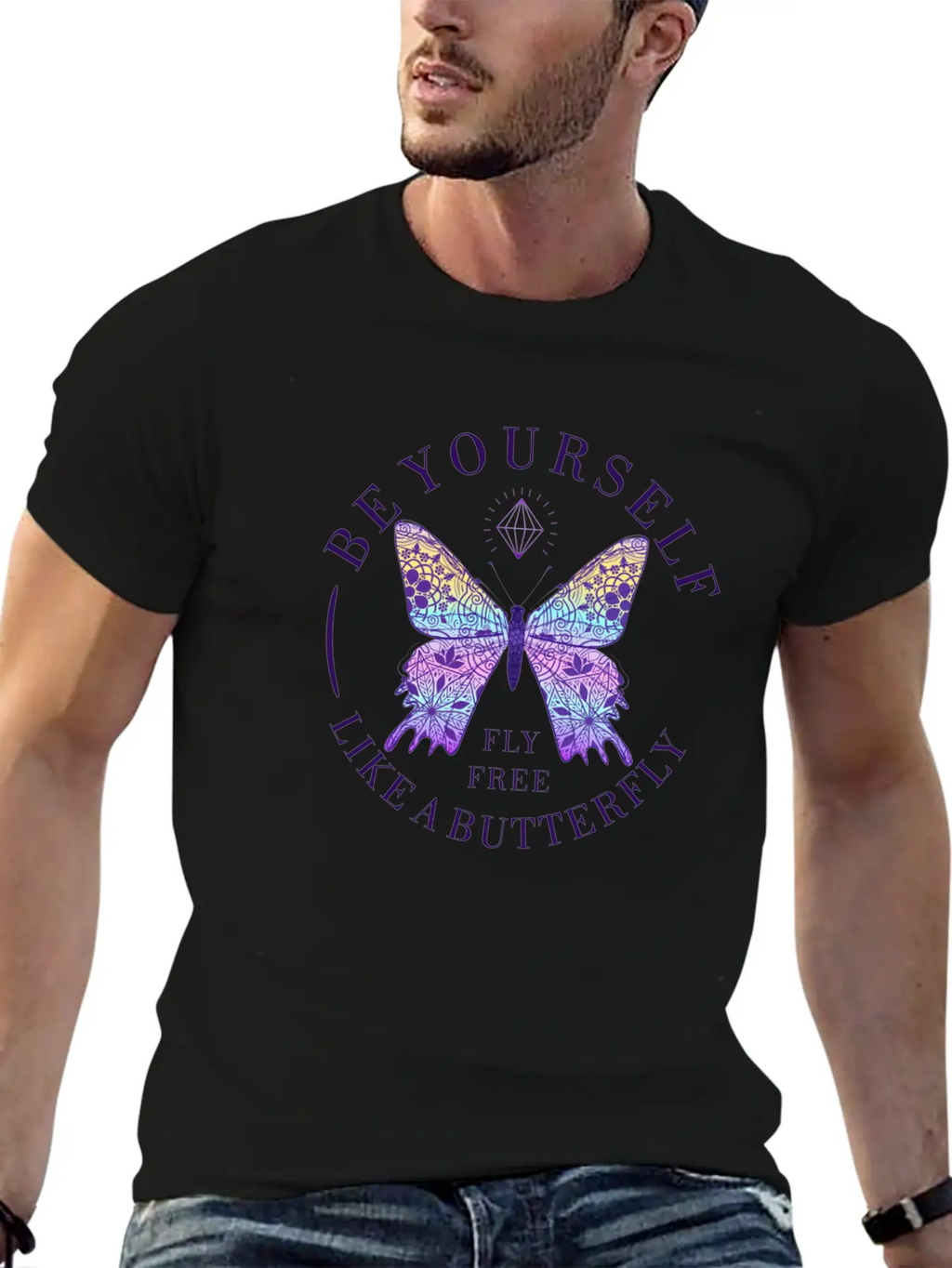 BE YOURSELF Timeless Short Sleeve Tee – Comfy And Minimalist Design