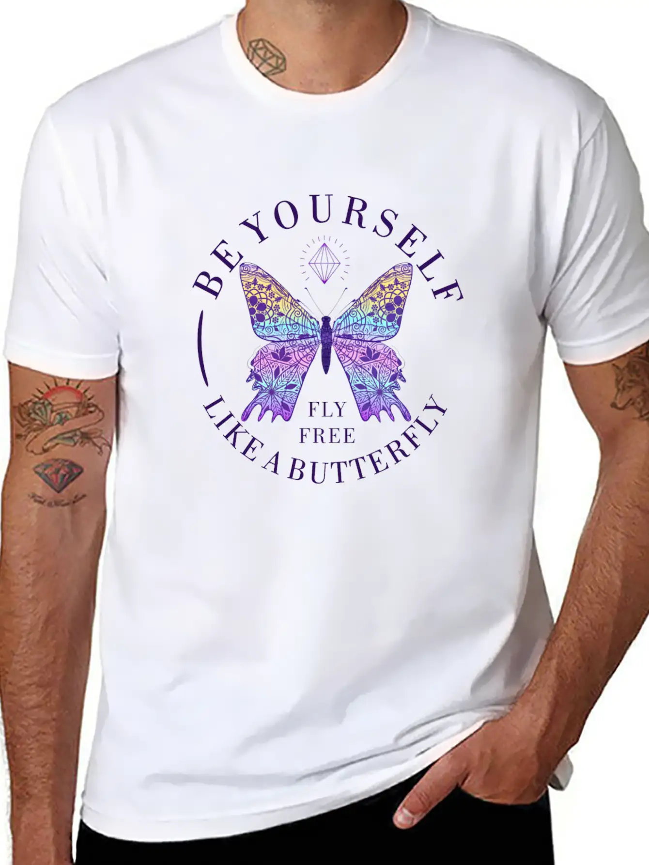 BE YOURSELF Timeless Short Sleeve Tee – Comfy And Minimalist Design