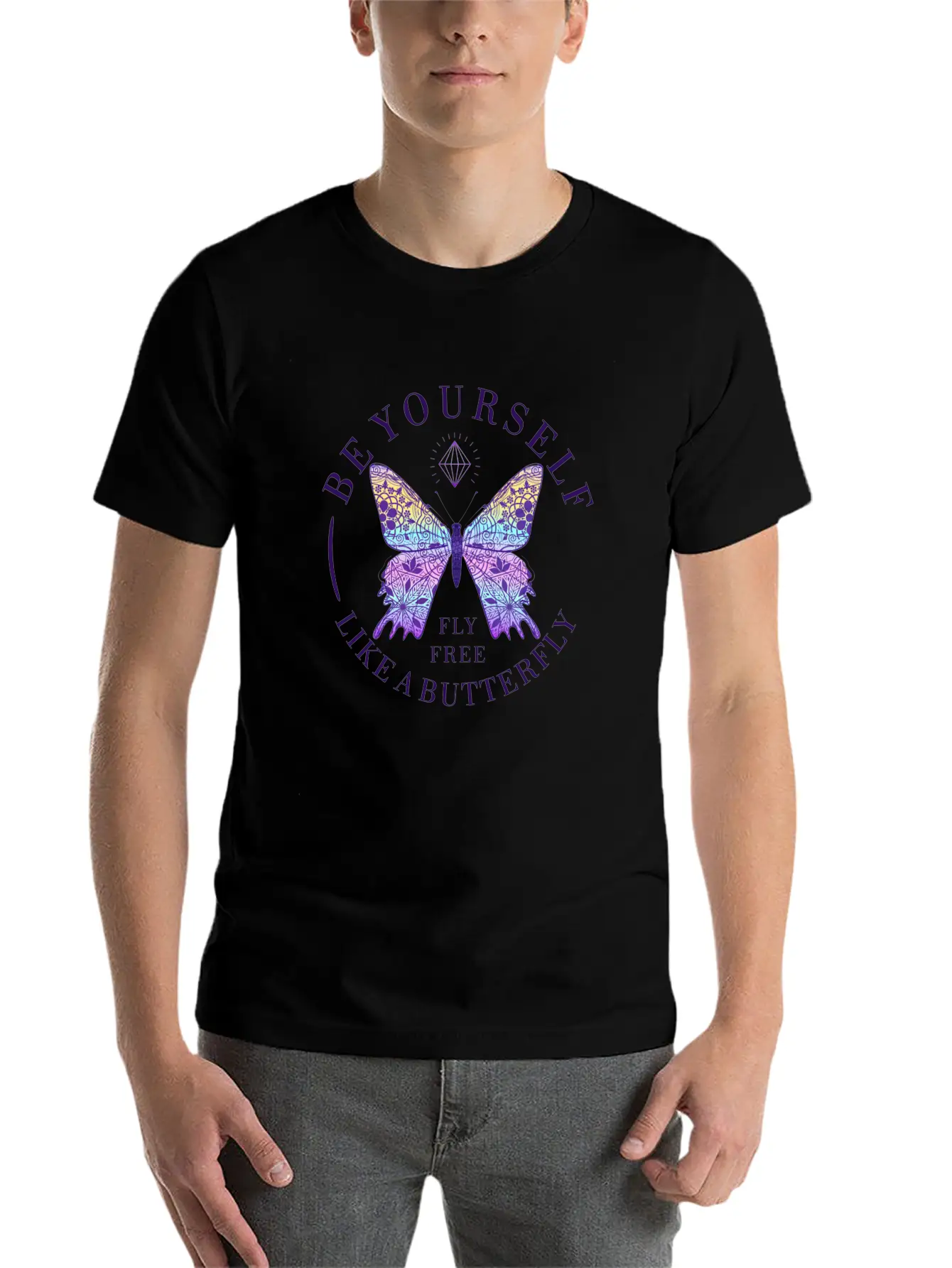 BE YOURSELF Timeless Short Sleeve Tee – Comfy And Minimalist Design