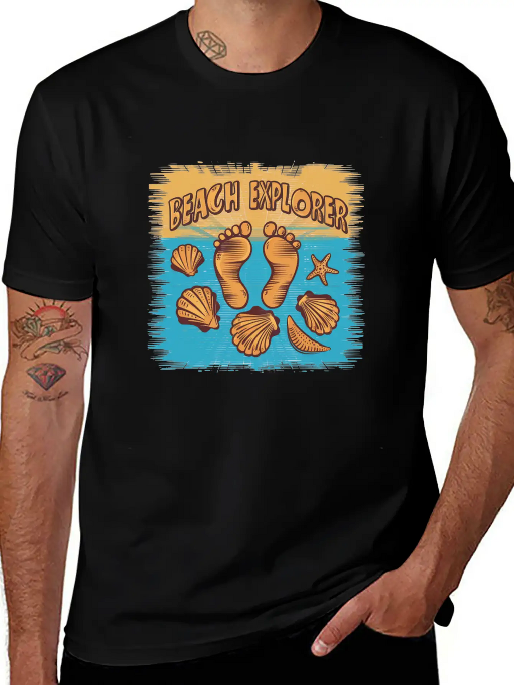 Beach Explorer Breathable Soft Cotton T-Shirt – Timeless Casual Look